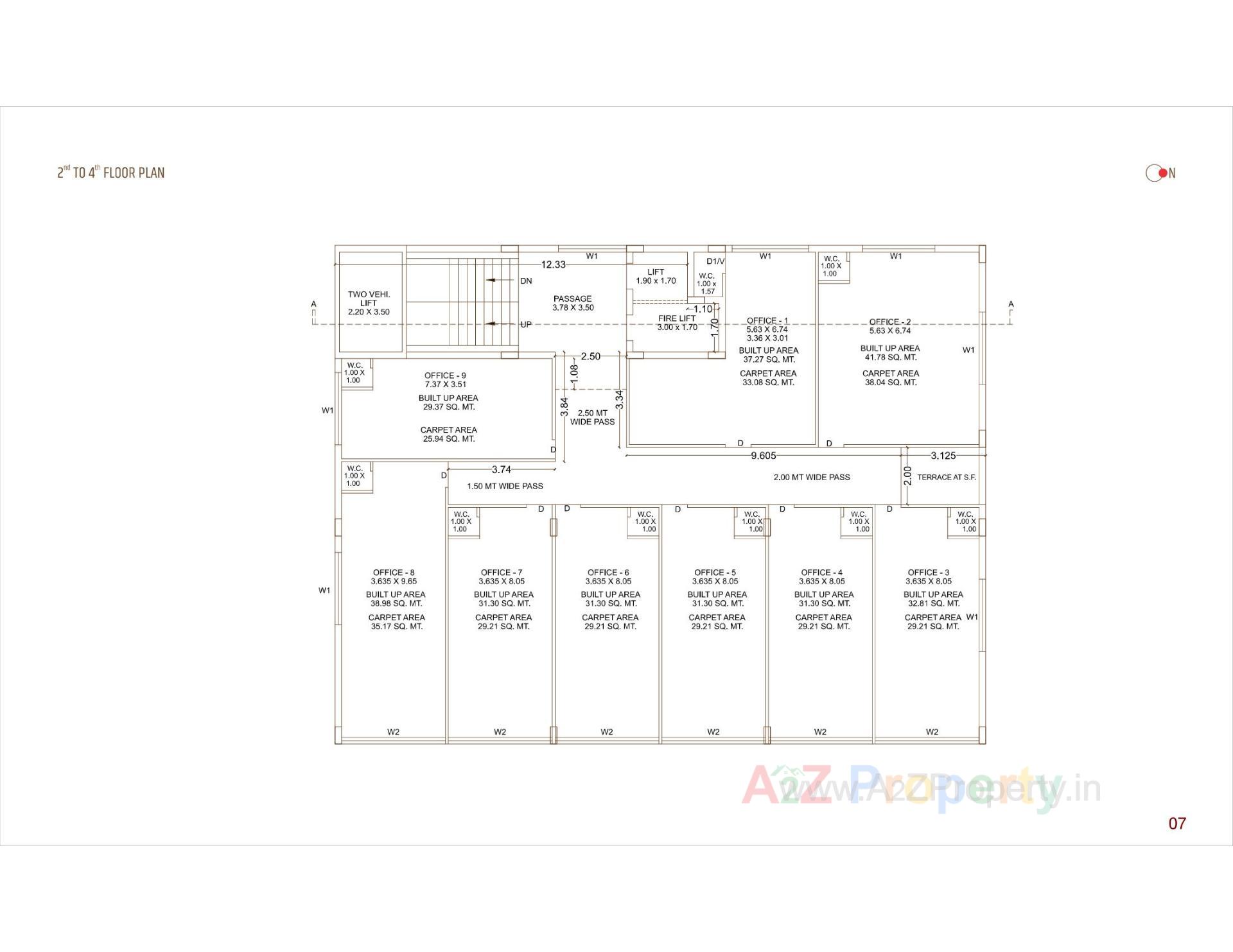 Layout of real estate project Prism Square located at Rajkot, Rajkot, Gujarat