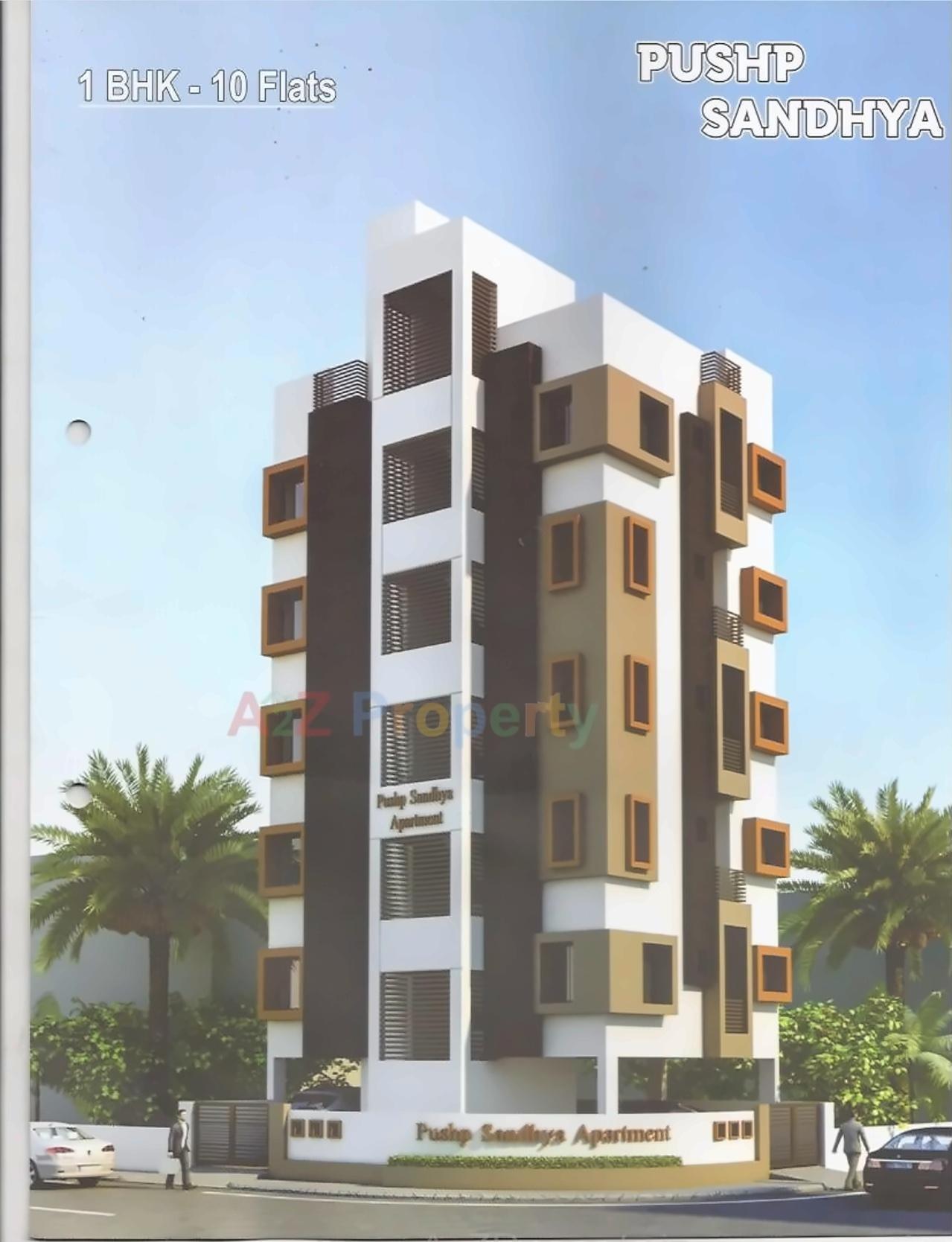 3D Elevation of real estate project Pushp Sandhya Appartment located at Rajkot, Rajkot, Gujarat
