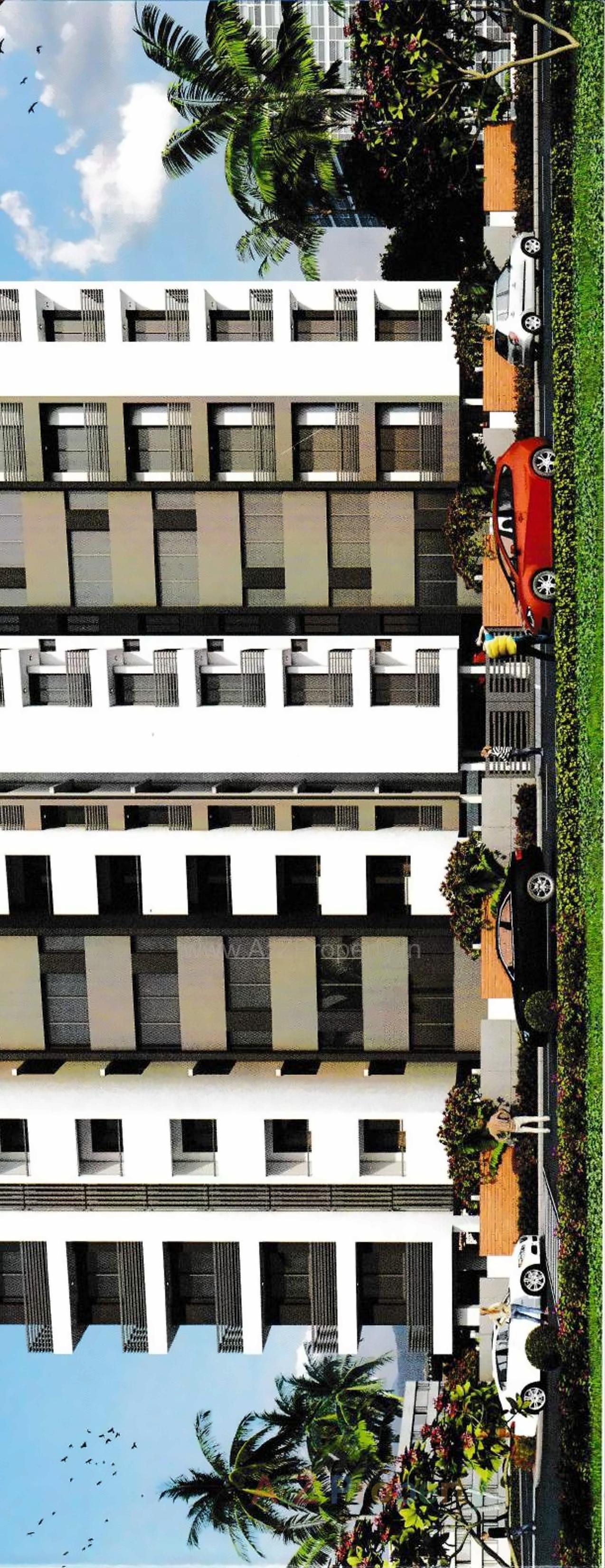 3D Elevation of real estate project Pushti Vatika located at Mavdi, Rajkot, Gujarat