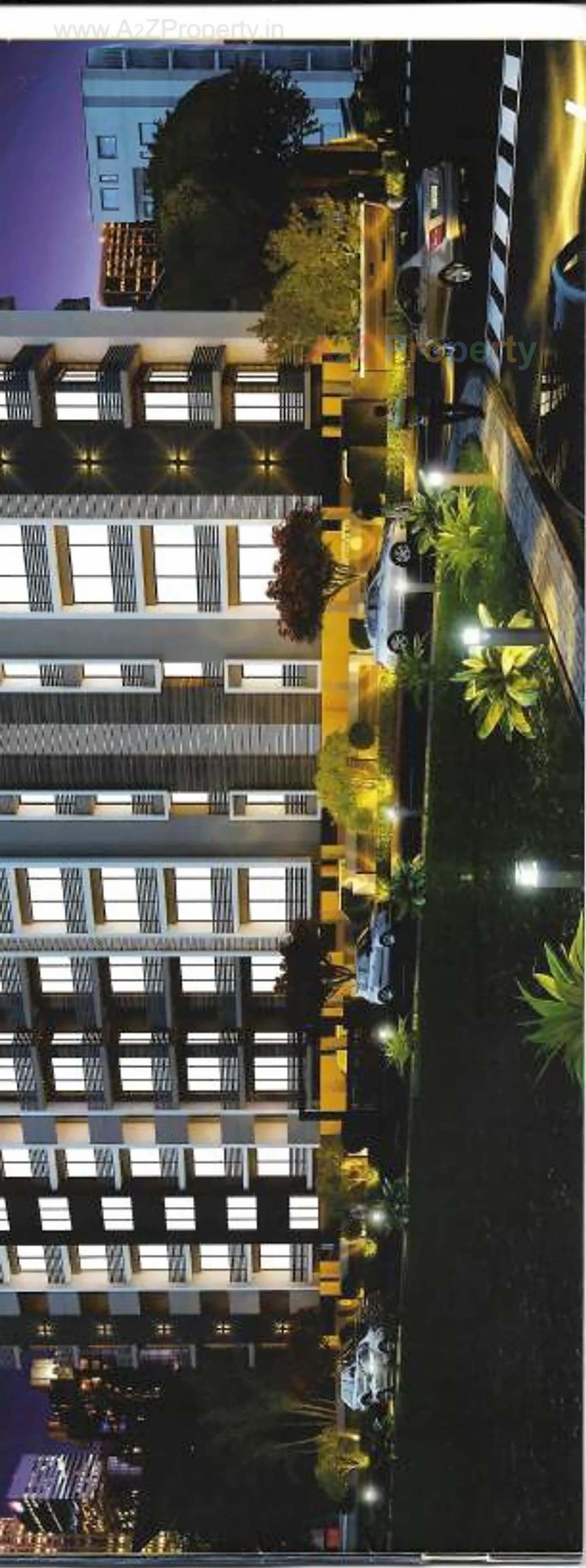 3D Elevation of real estate project Pushtivihar located at Kangashiyali, Rajkot, Gujarat