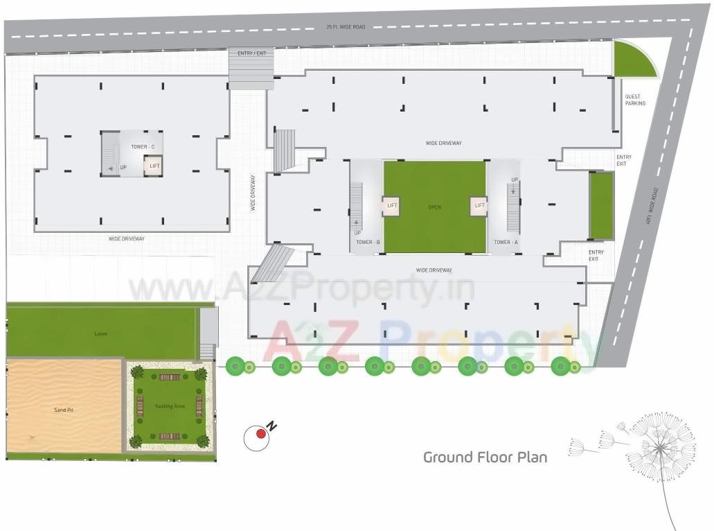 Layout of real estate project R K Dreamland located at Rajkot, Rajkot, Gujarat