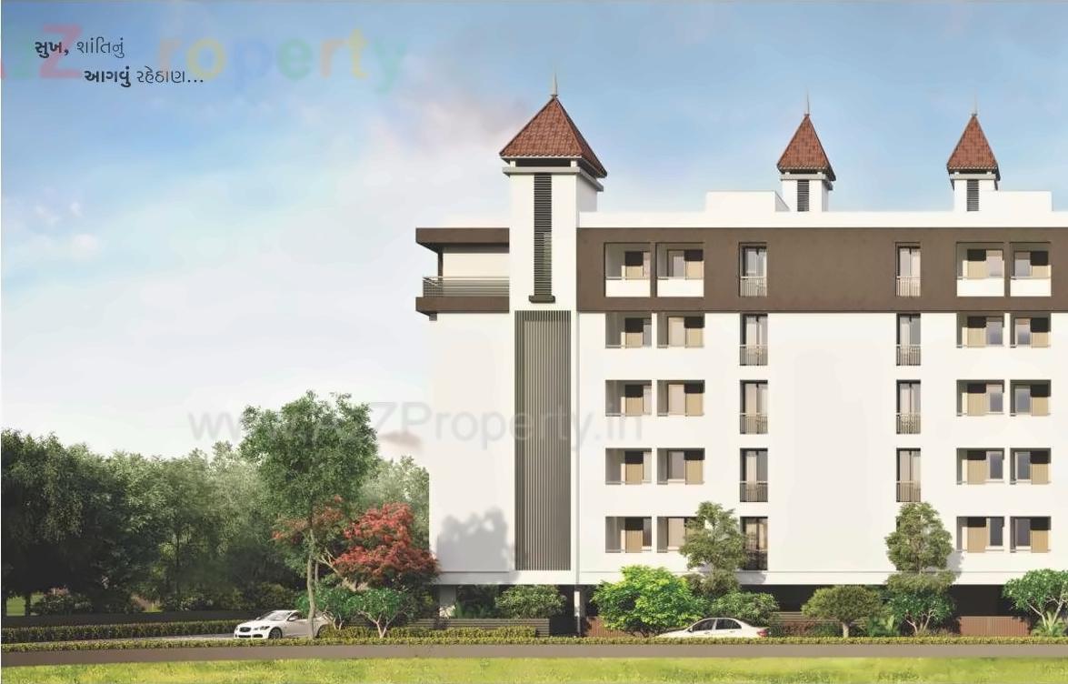 3D Elevation of real estate project R K Dreamland located at Rajkot, Rajkot, Gujarat