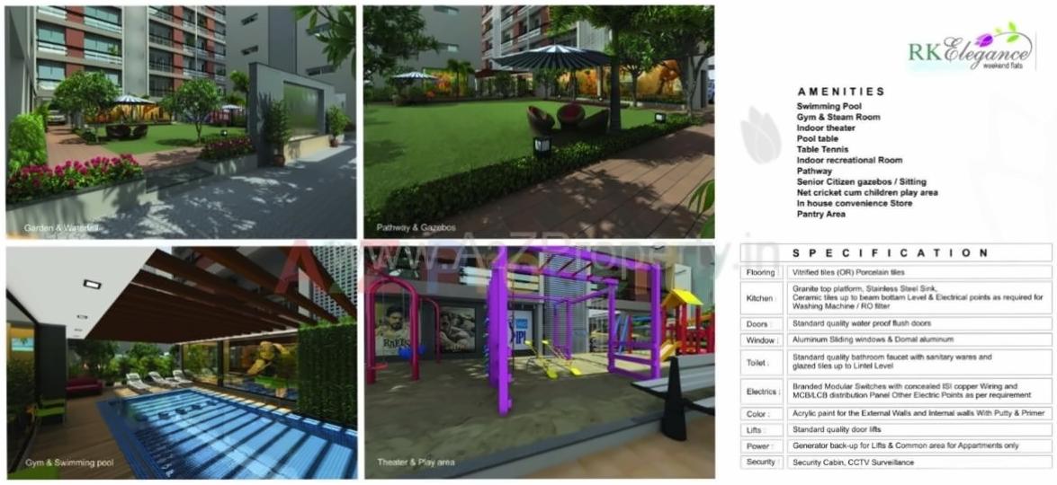 3D Elevation of real estate project R K Elegance located at Kankot, Rajkot, Gujarat