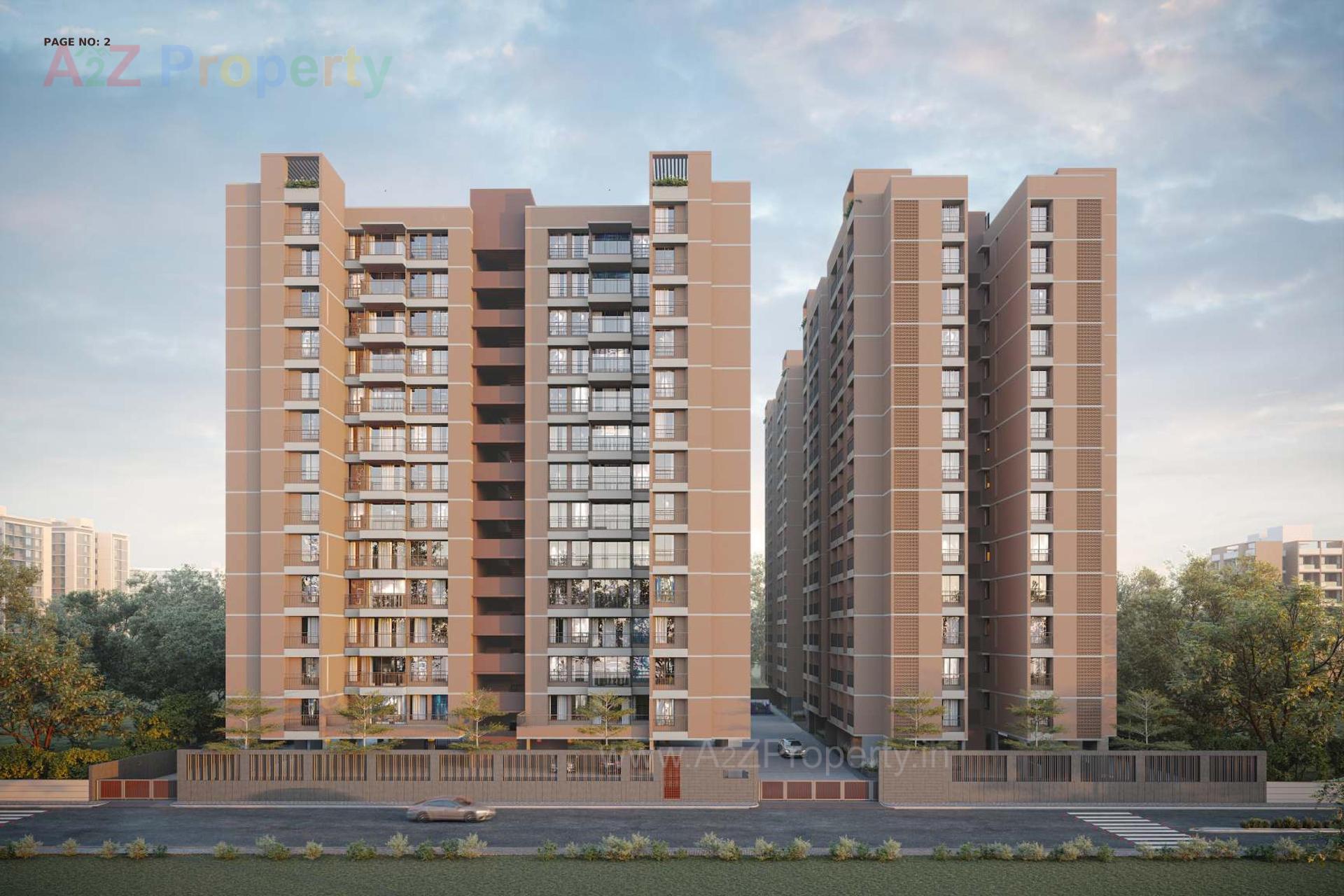 3D Elevation of real estate project R K Highstreet located at Rajkot, Rajkot, Gujarat