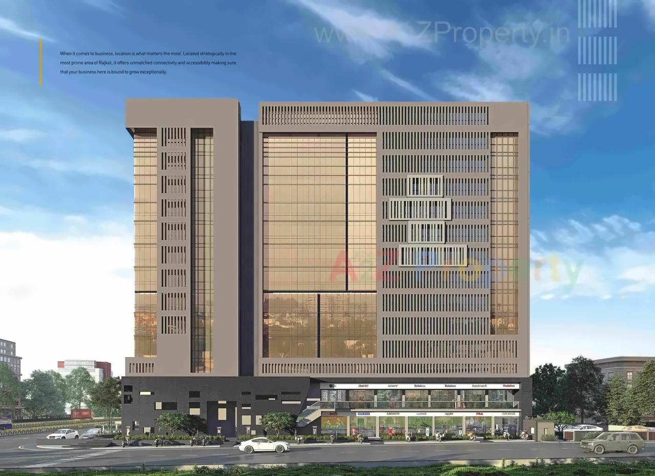 3D Elevation of real estate project R K Prime located at Nana-mava, Rajkot, Gujarat