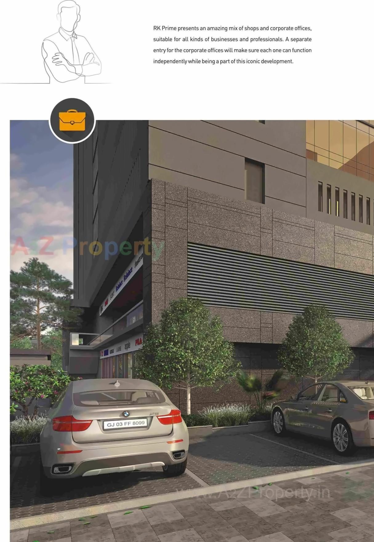 3D Elevation of real estate project R K Prime located at Nana-mava, Rajkot, Gujarat