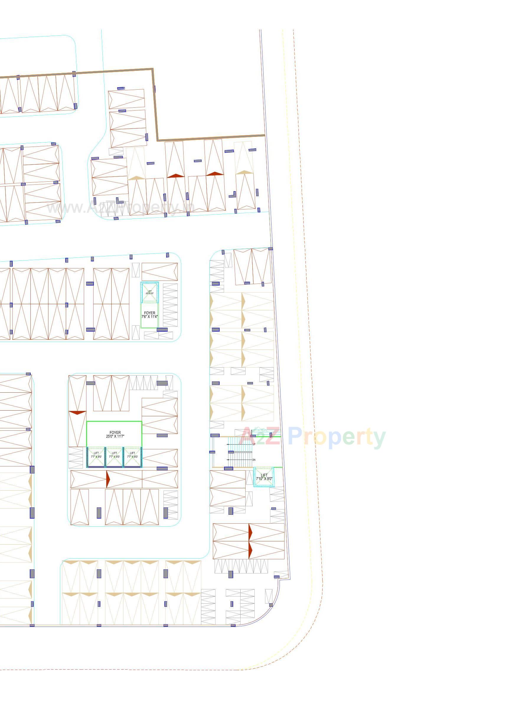 Layout of real estate project R K Trade Tower located at Rajkot, Rajkot, Gujarat