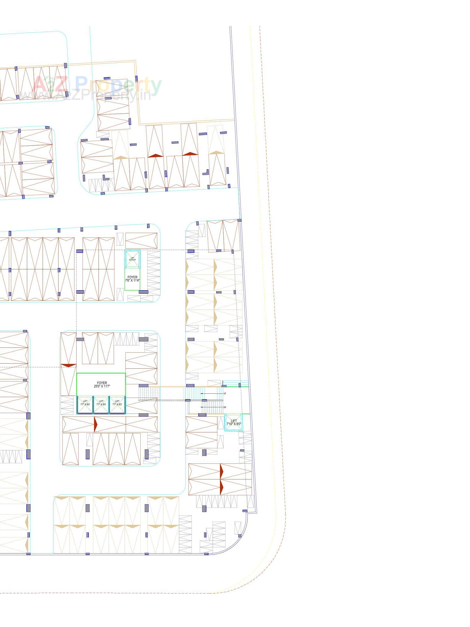 Layout of real estate project R K Trade Tower located at Rajkot, Rajkot, Gujarat