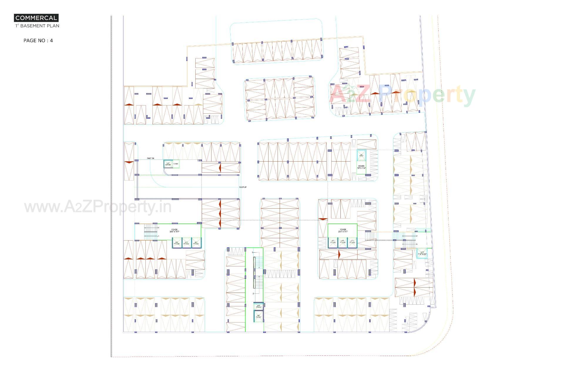 Layout of real estate project R K Trade Tower located at Rajkot, Rajkot, Gujarat