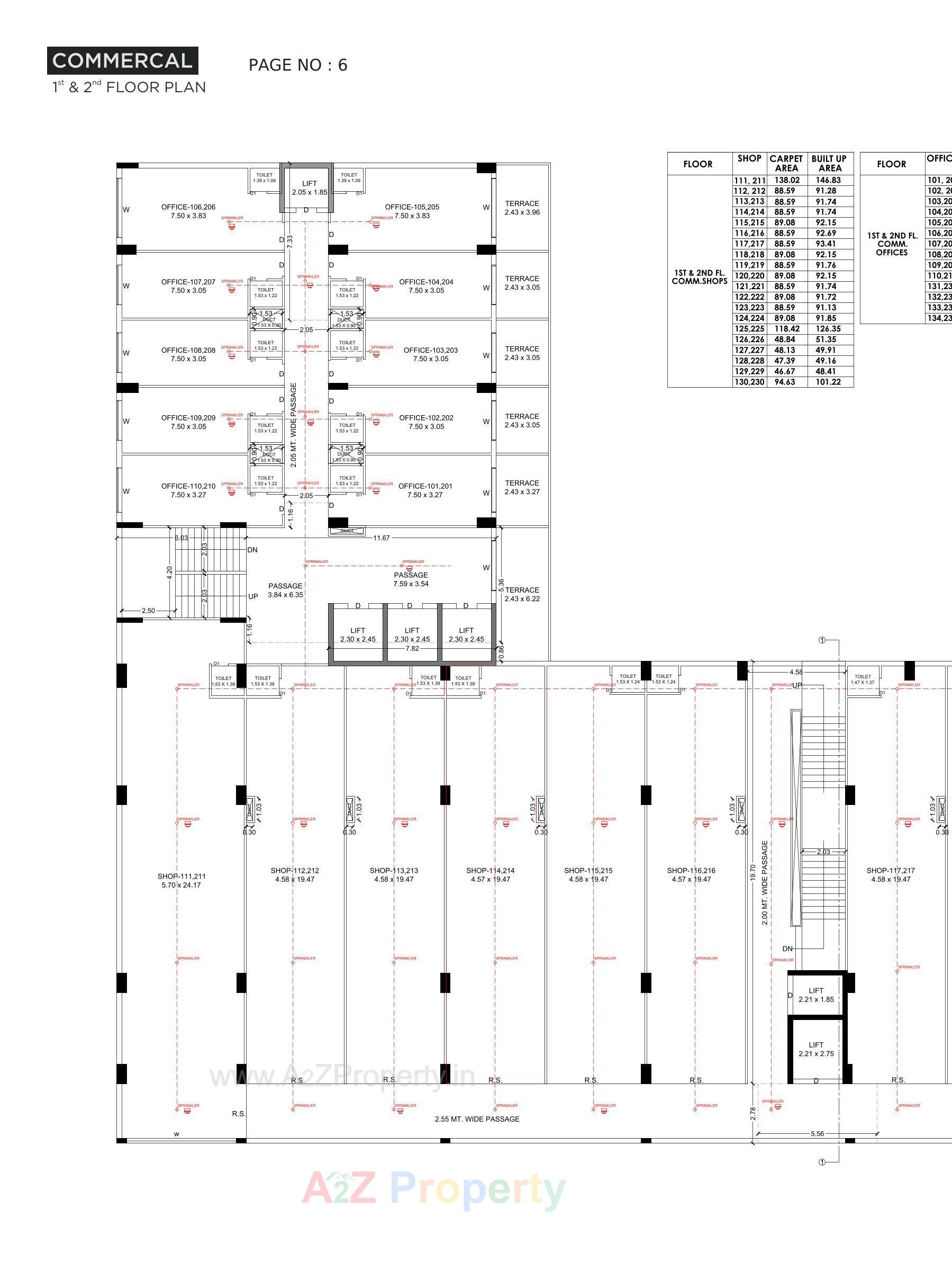 Layout of real estate project R K Trade Tower located at Rajkot, Rajkot, Gujarat