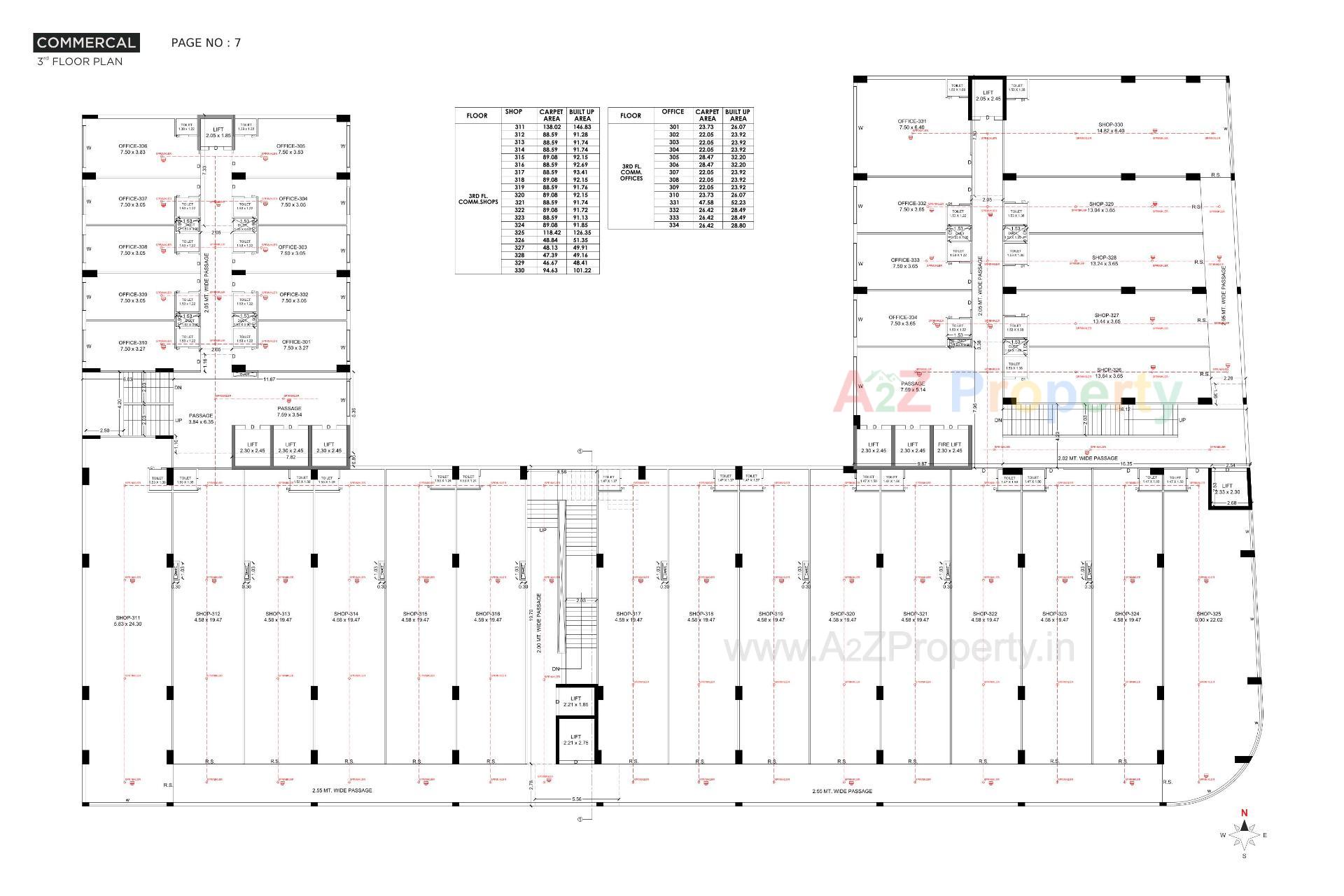 Layout of real estate project R K Trade Tower located at Rajkot, Rajkot, Gujarat