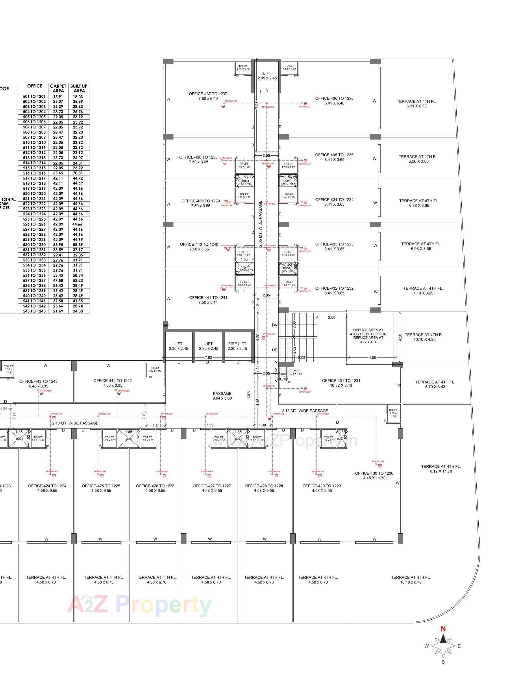 Layout of real estate project R K Trade Tower located at Rajkot, Rajkot, Gujarat