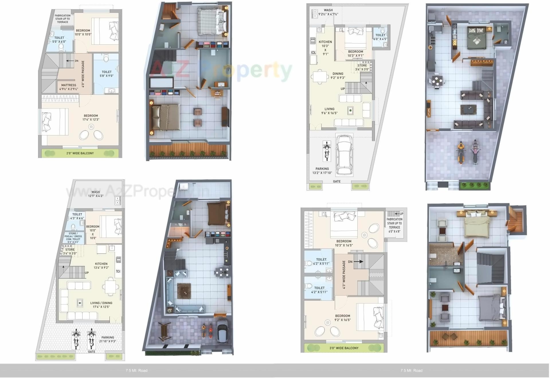 Layout of real estate project Racecourse Bungalows located at Rajkot, Rajkot, Gujarat