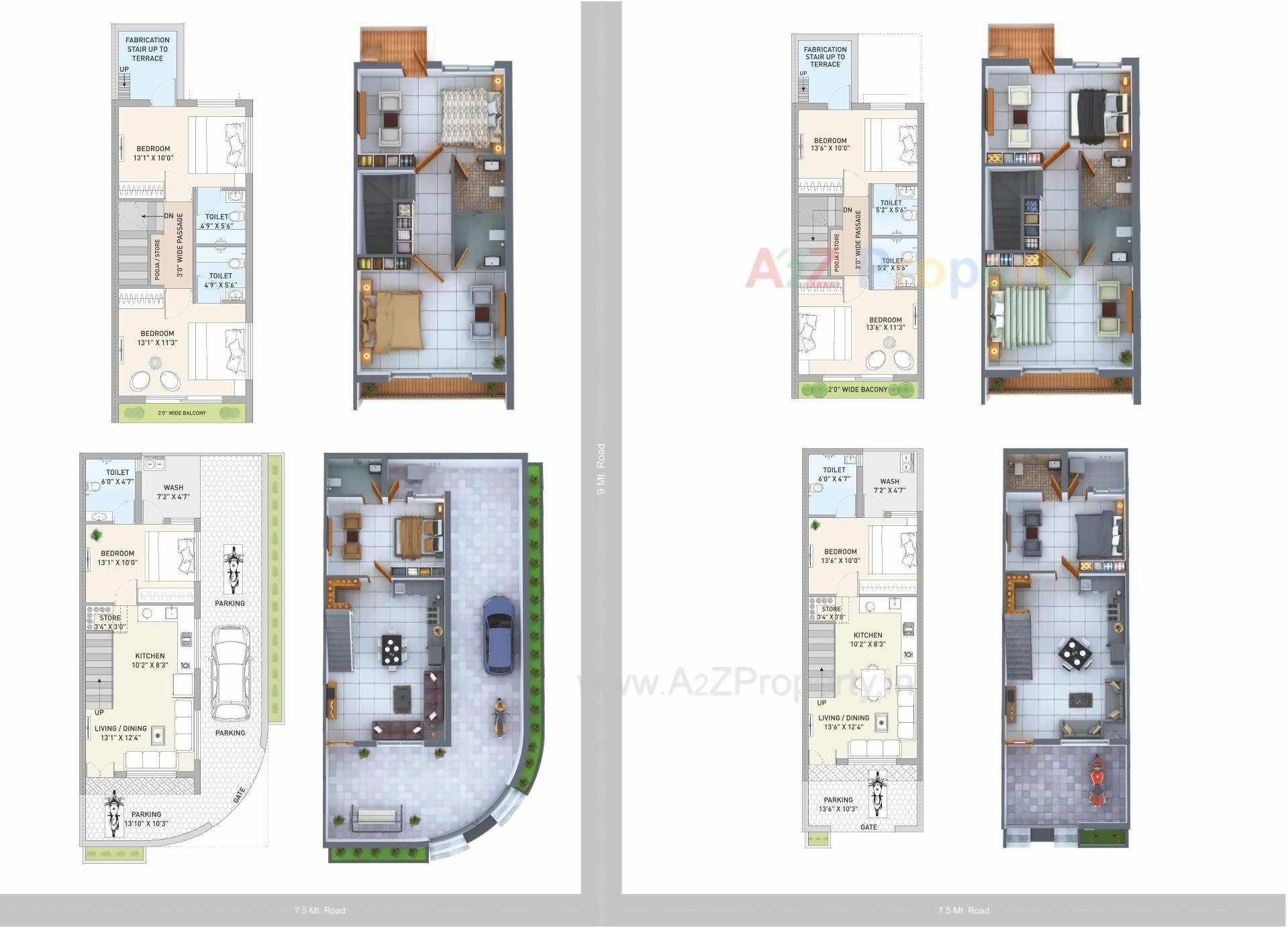 Layout of real estate project Racecourse Bungalows located at Rajkot, Rajkot, Gujarat