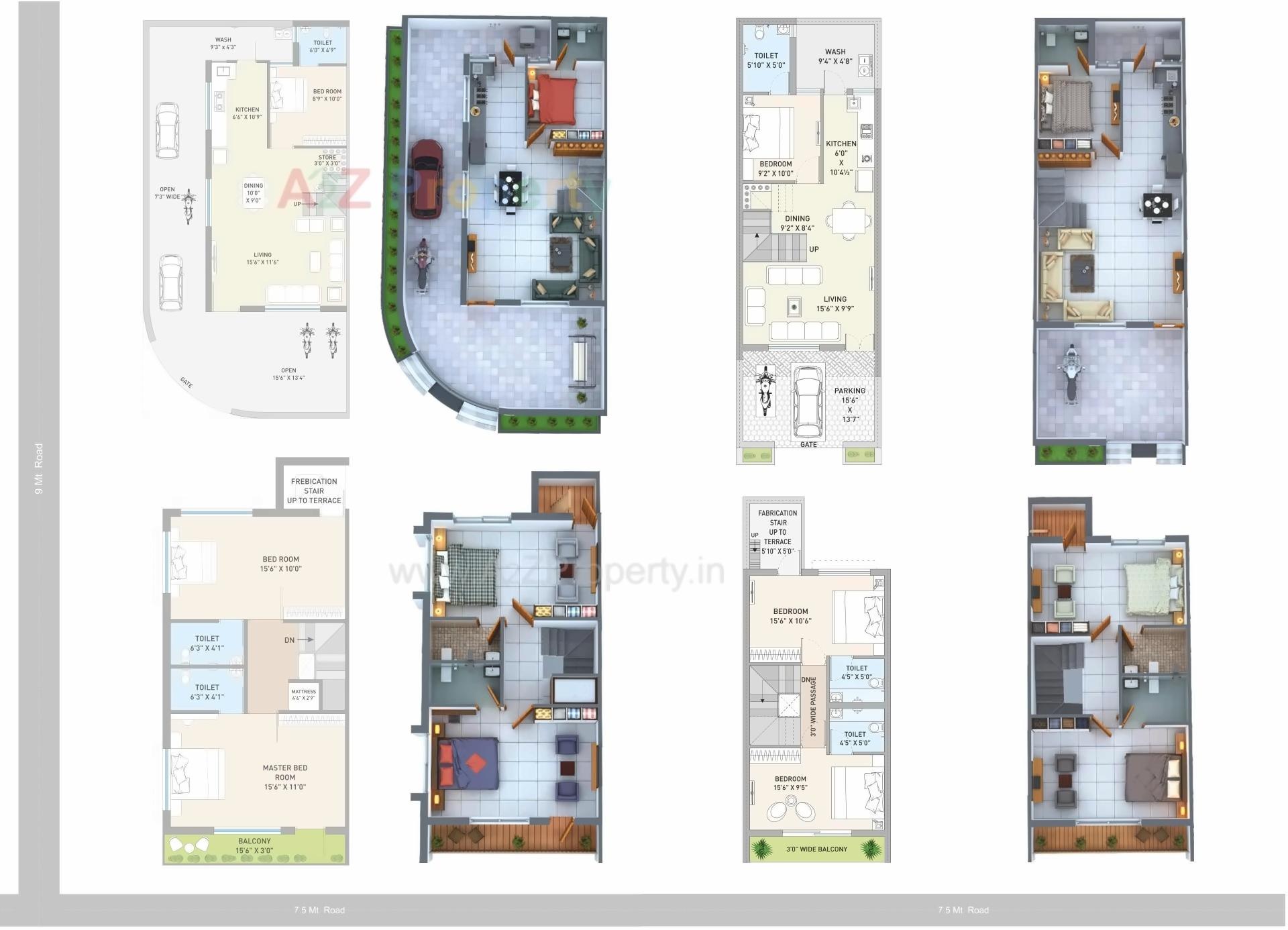 Layout of real estate project Racecourse Bungalows located at Rajkot, Rajkot, Gujarat