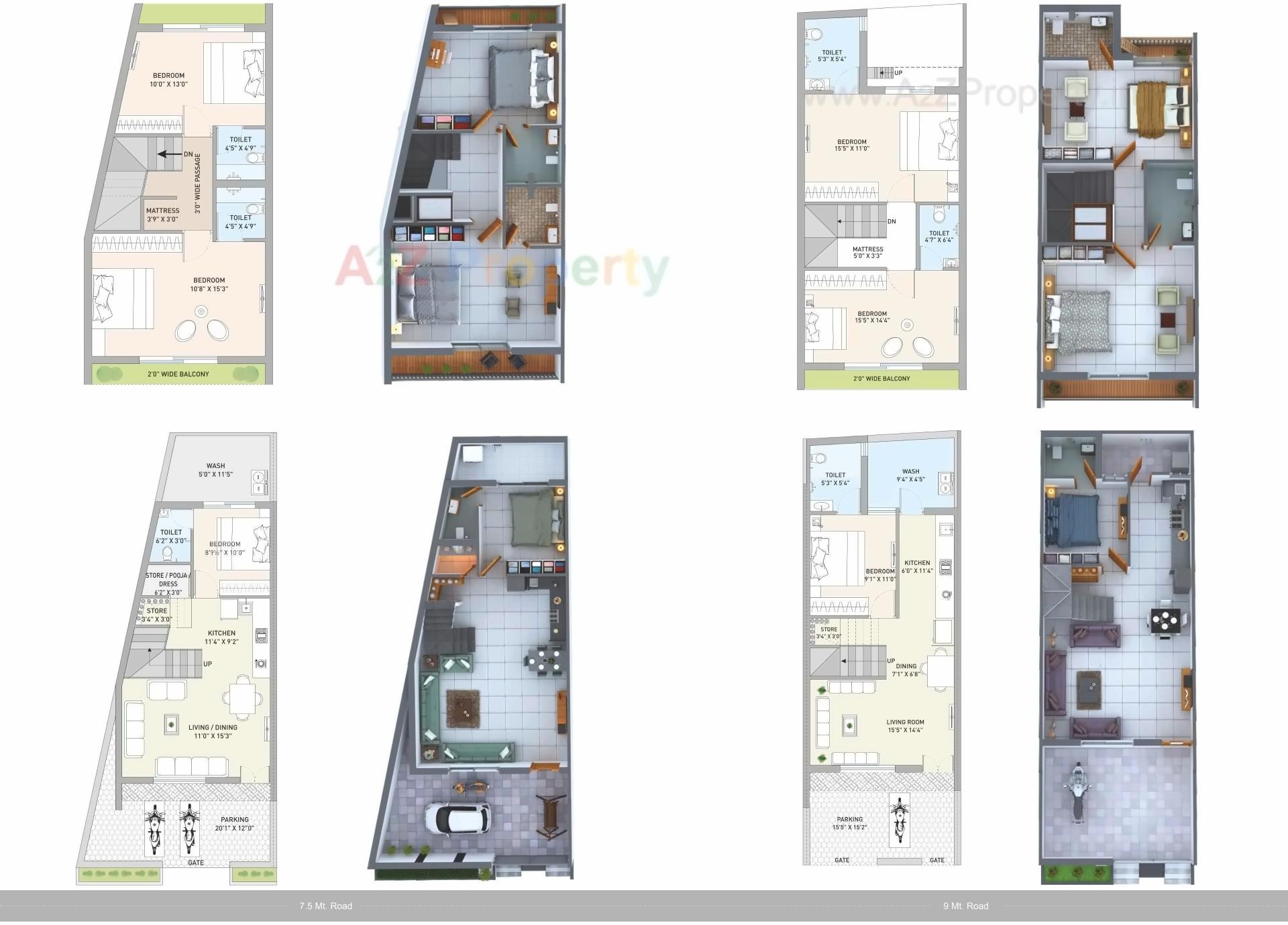 Layout of real estate project Racecourse Bungalows located at Rajkot, Rajkot, Gujarat