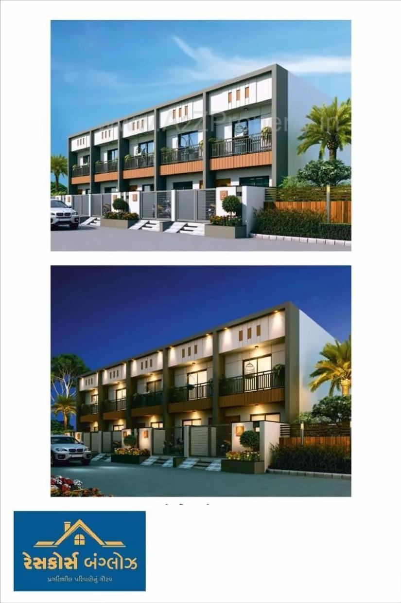3D Elevation of real estate project Racecourse Bungalows located at Rajkot, Rajkot, Gujarat