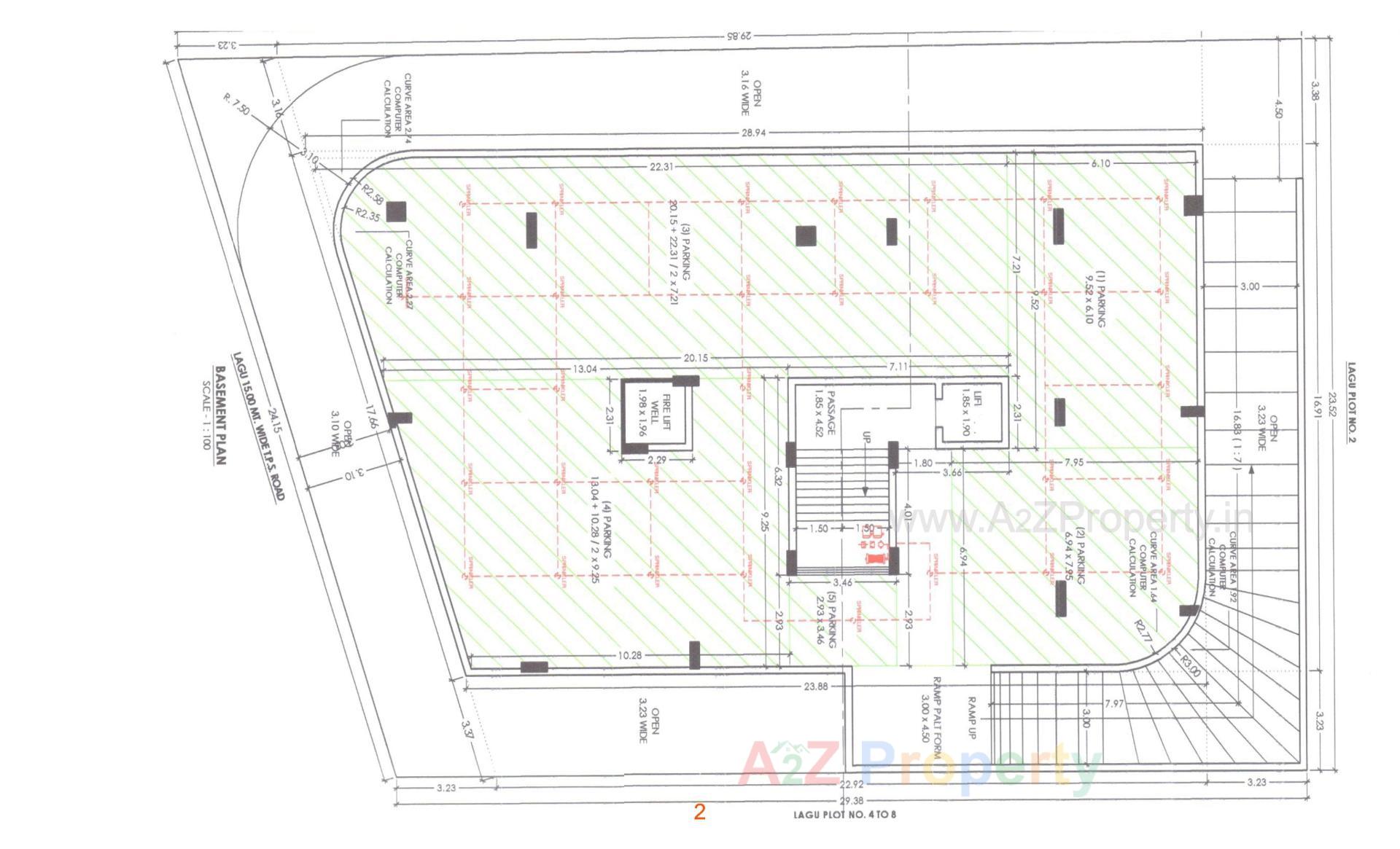 Layout of real estate project Radhe Krishna Heights located at Vavdi, Rajkot, Gujarat