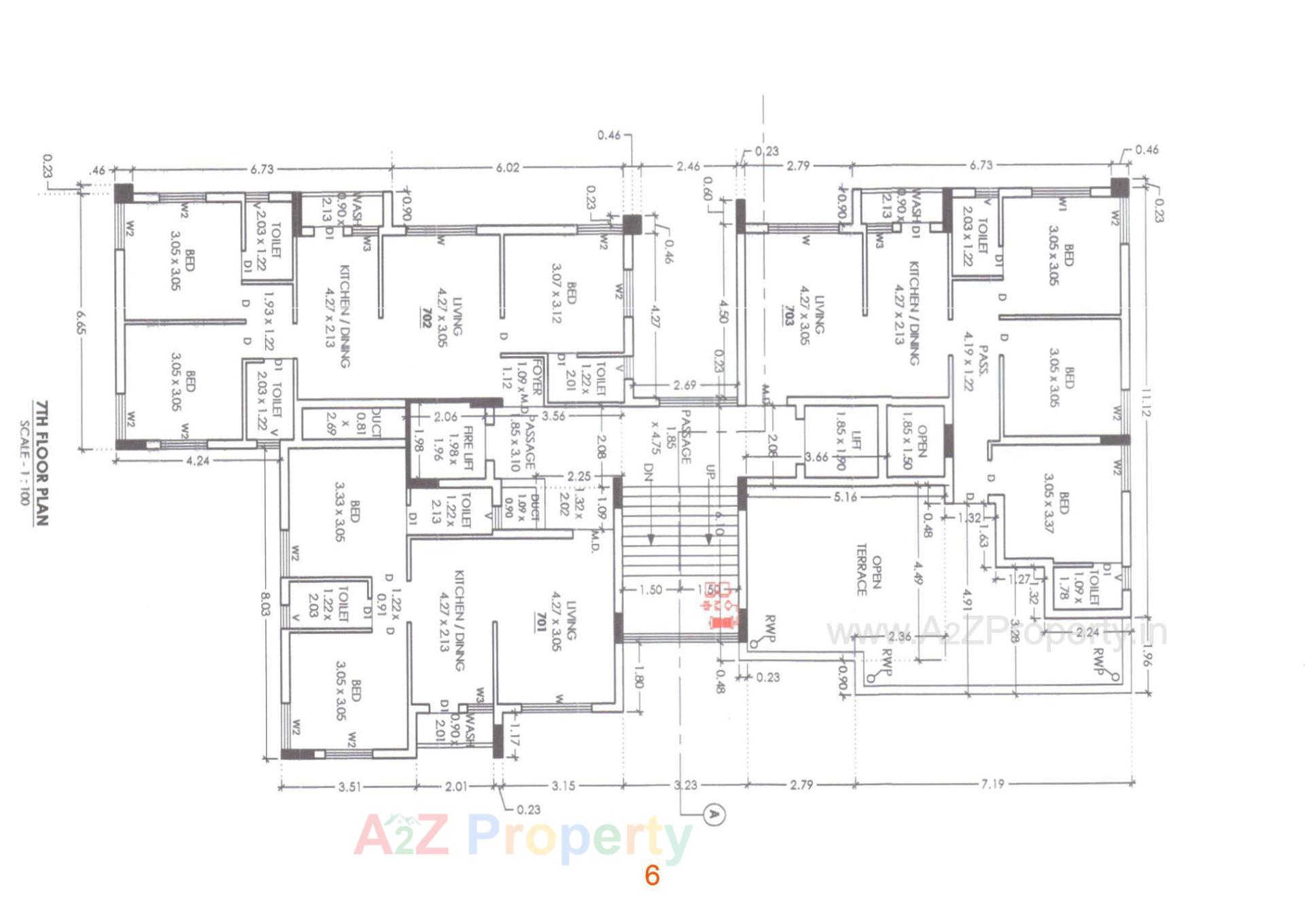 Layout of real estate project Radhe Krishna Heights located at Vavdi, Rajkot, Gujarat