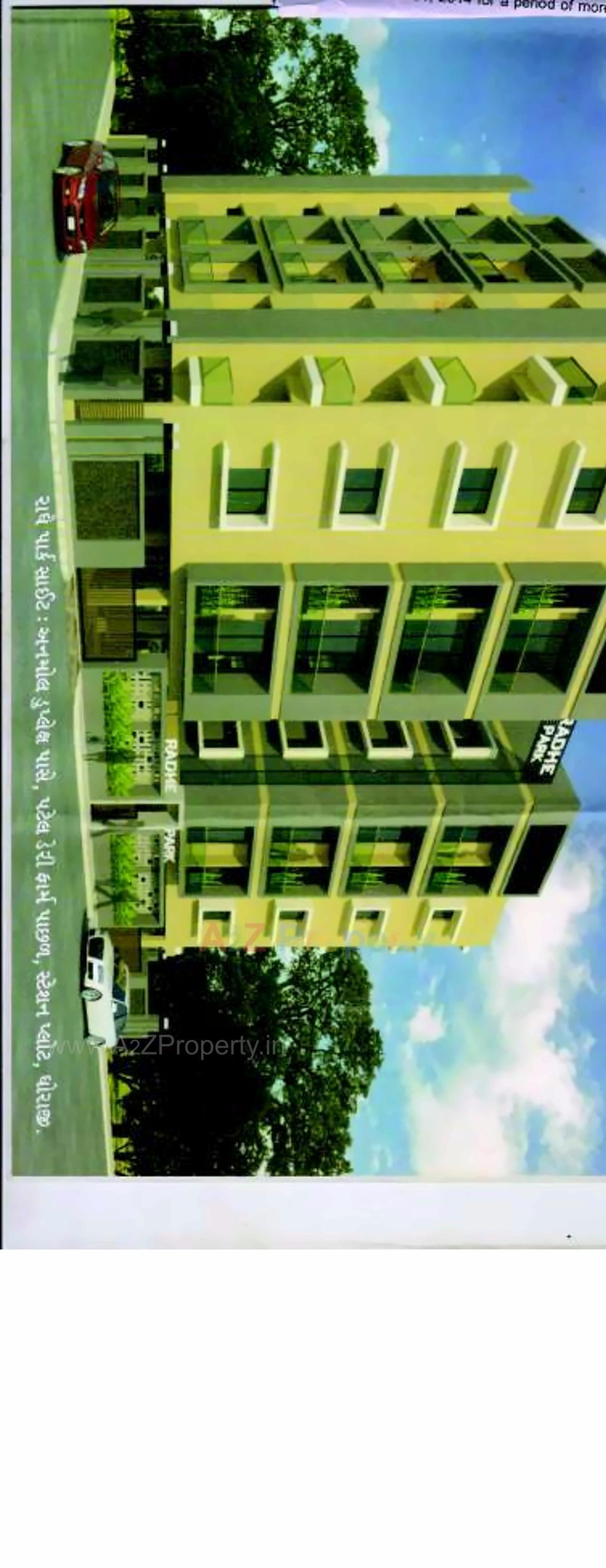 3D Elevation of real estate project Radhe Park located at Dhoraji, Rajkot, Gujarat