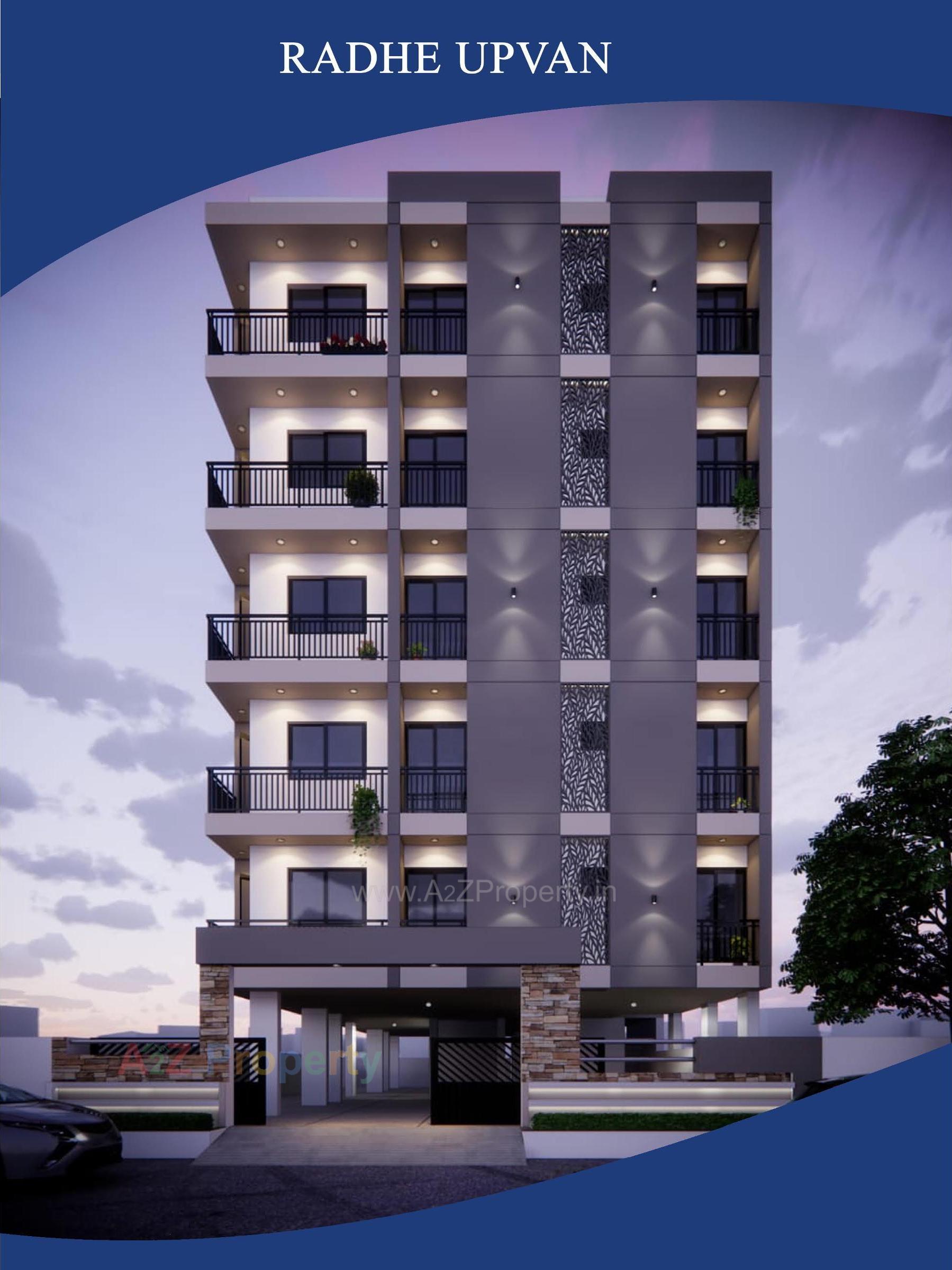 3D Elevation of real estate project Radhe Upvan located at Ghanteshwar, Rajkot, Gujarat