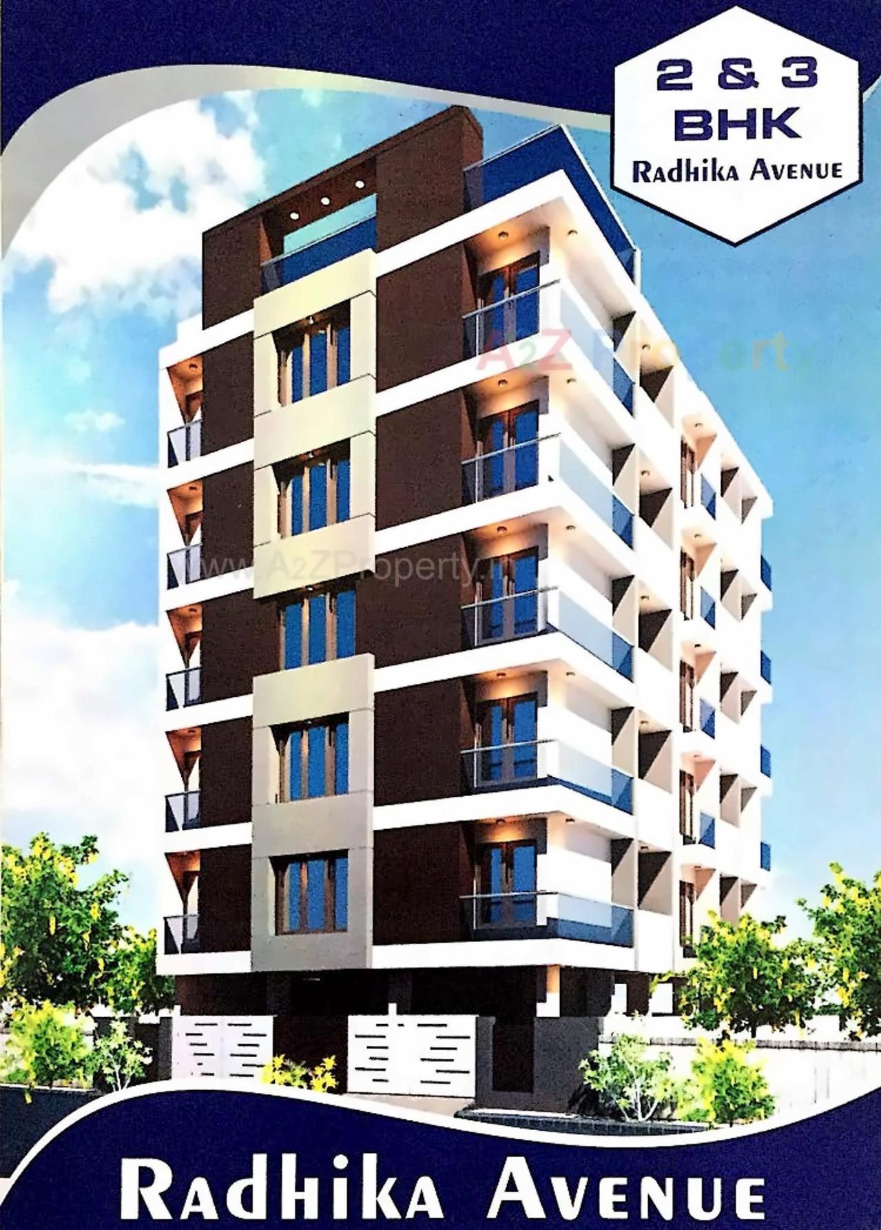 3D Elevation of real estate project Radhika Avenue located at Raiya, Rajkot, Gujarat