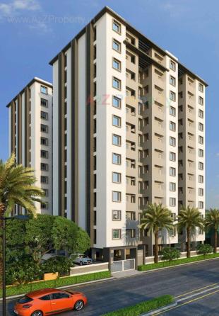 Elevation of real estate project Radhika Heights located at Kangashiyali, Rajkot, Gujarat