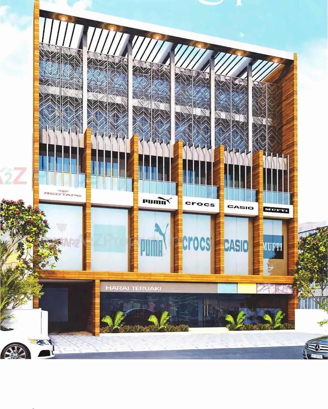 3D Elevation of real estate project Radium Square located at Rajkot, Rajkot, Gujarat