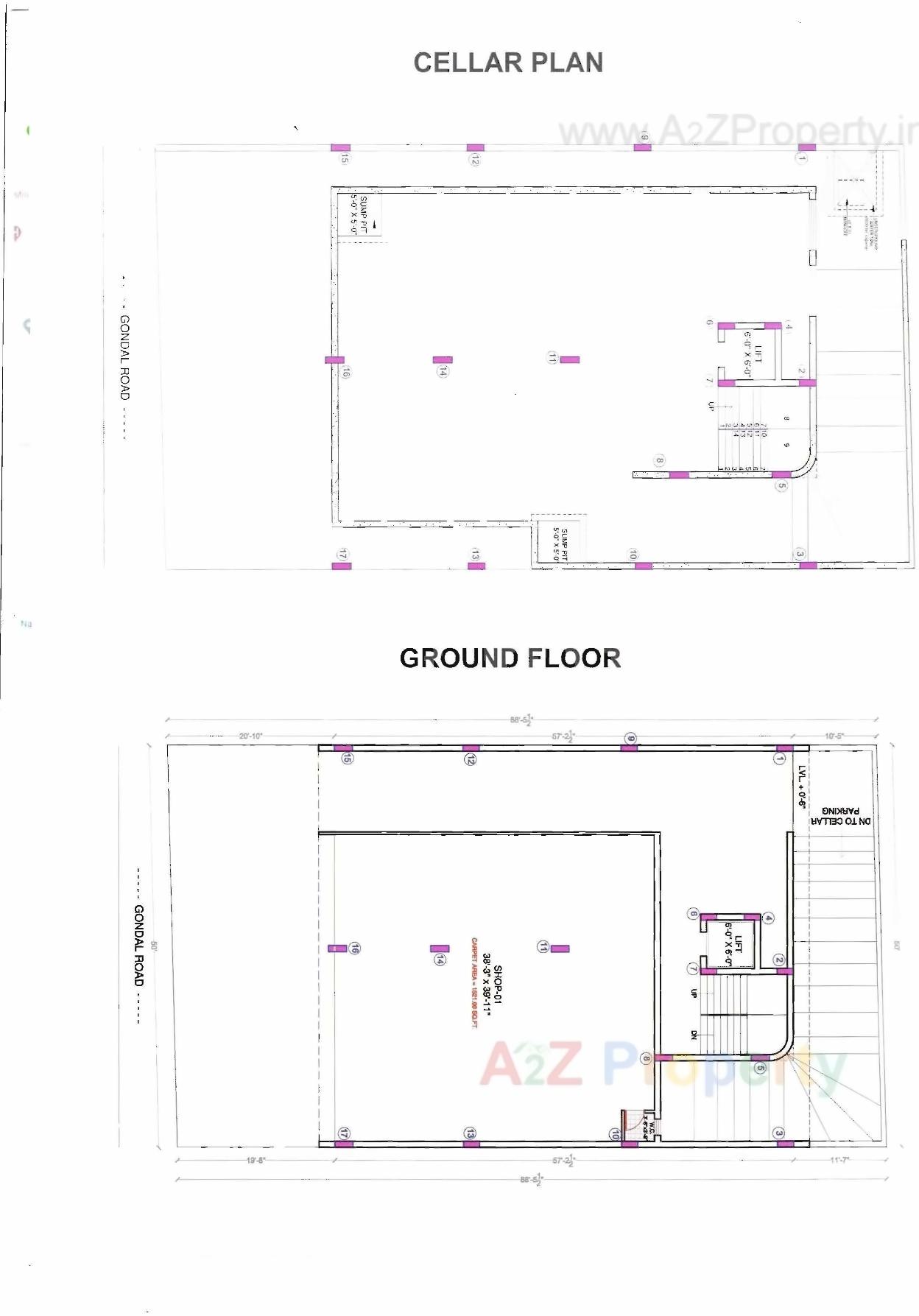 Layout of real estate project Radium Square located at Rajkot, Rajkot, Gujarat