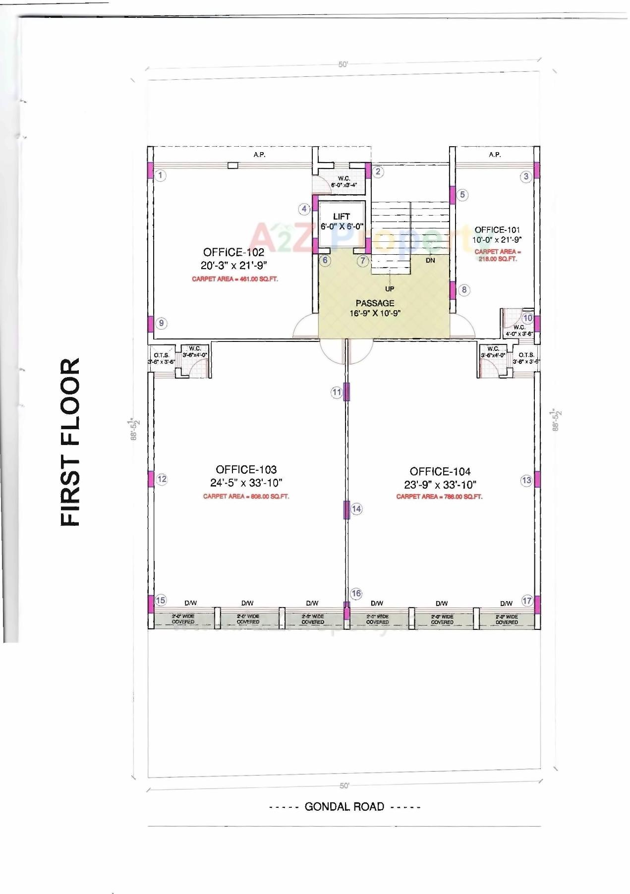 Layout of real estate project Radium Square located at Rajkot, Rajkot, Gujarat
