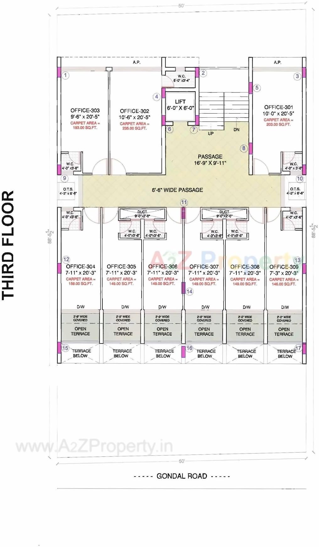 Layout of real estate project Radium Square located at Rajkot, Rajkot, Gujarat
