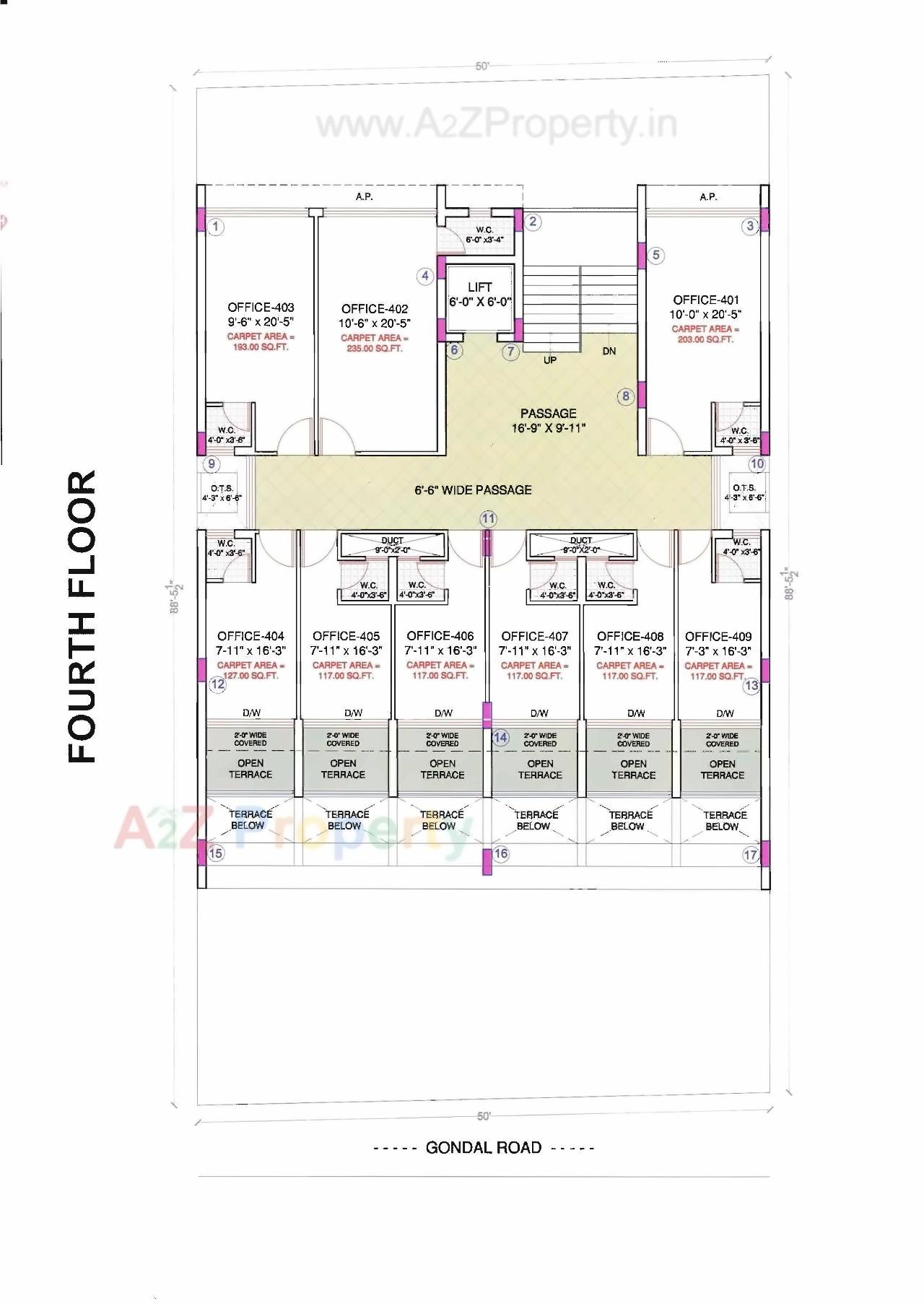 Layout of real estate project Radium Square located at Rajkot, Rajkot, Gujarat