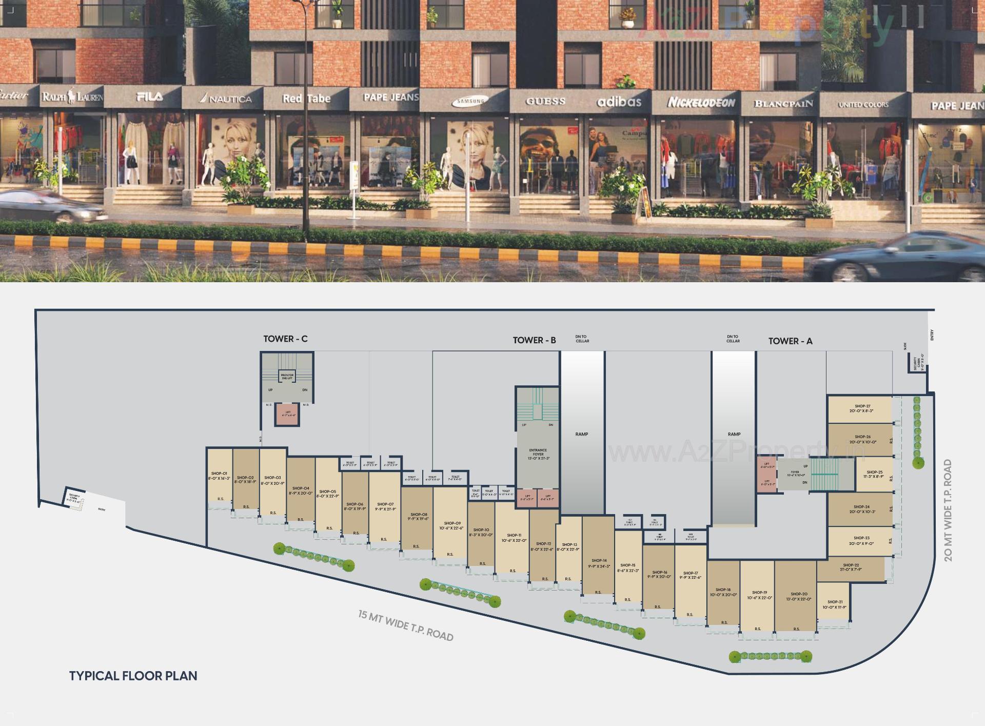 Layout of real estate project Raj Heights located at Rajkot, Rajkot, Gujarat