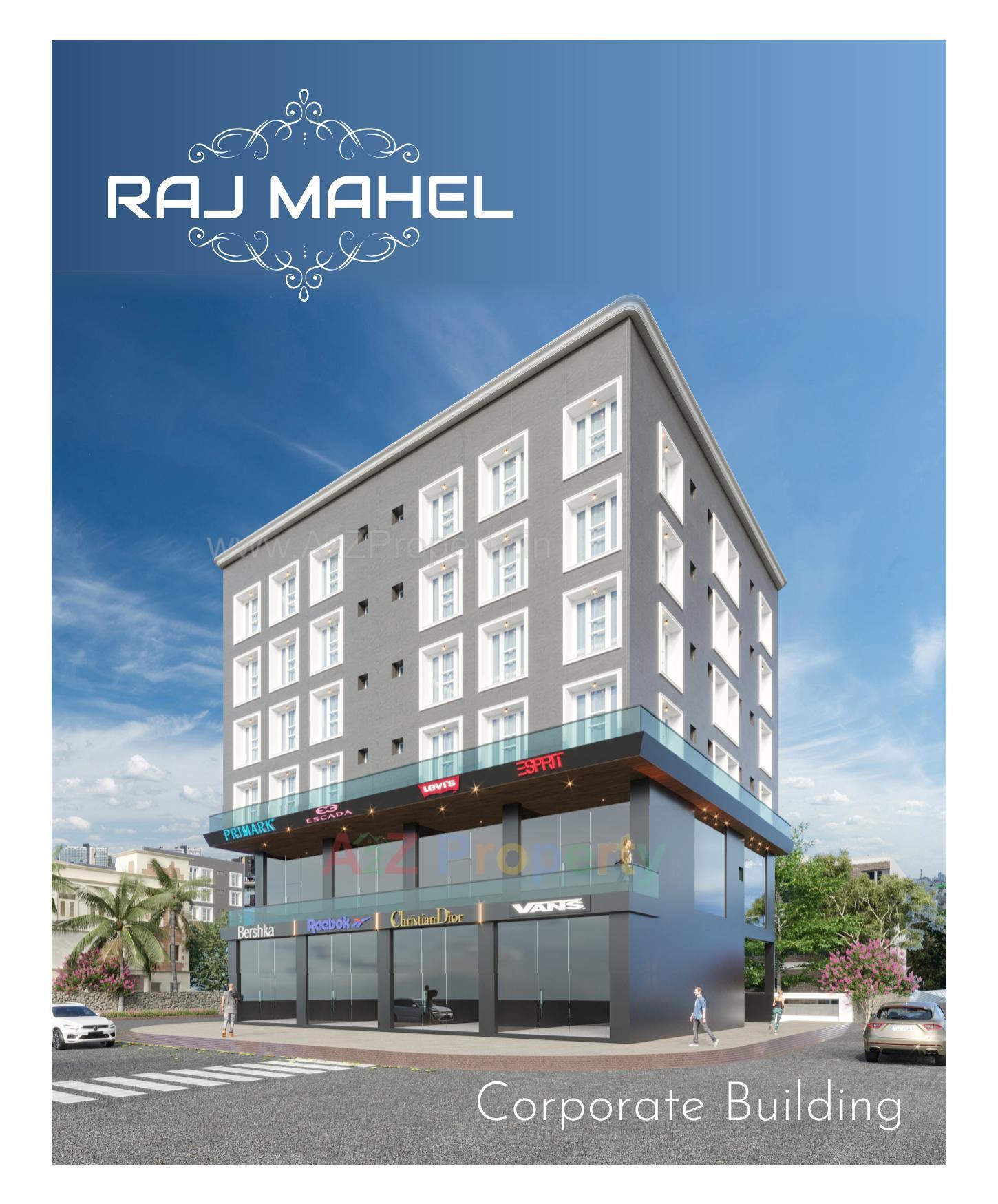 3D Elevation of real estate project Raj Mahel located at Mavdi, Rajkot, Gujarat