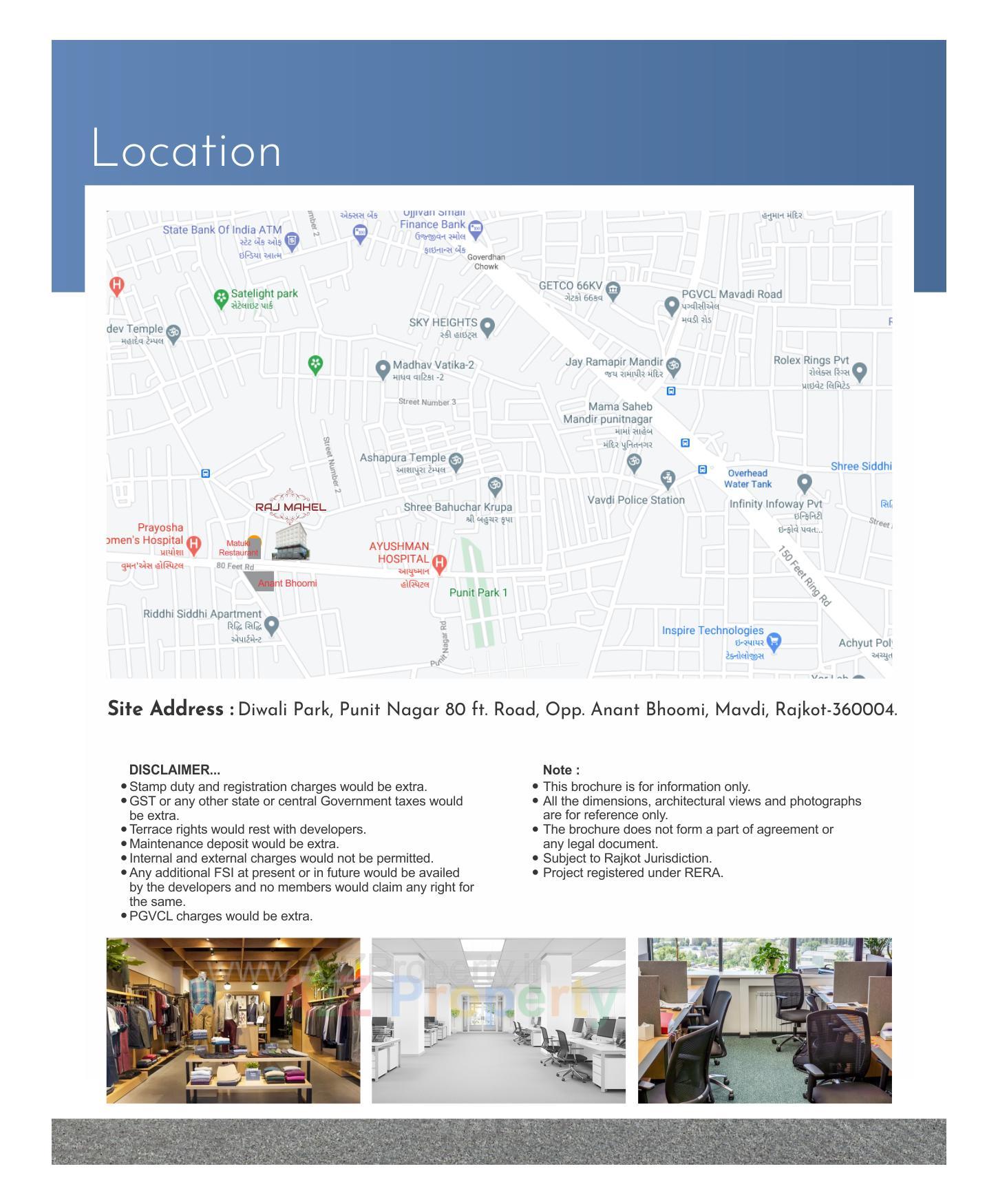  of real estate project Raj Mahel located at Mavdi, Rajkot, Gujarat