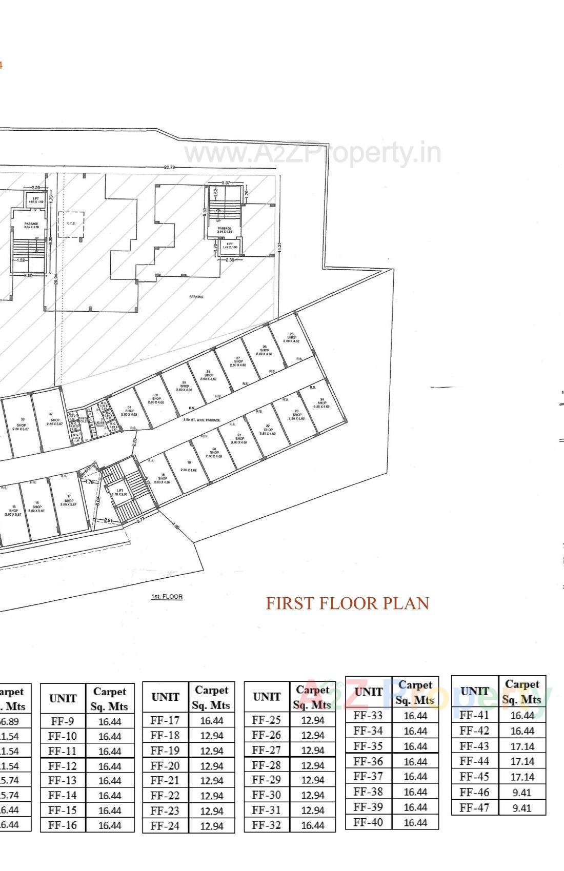 Layout of real estate project Rajkot Zaweri Bazar located at Rajkot, Rajkot, Gujarat