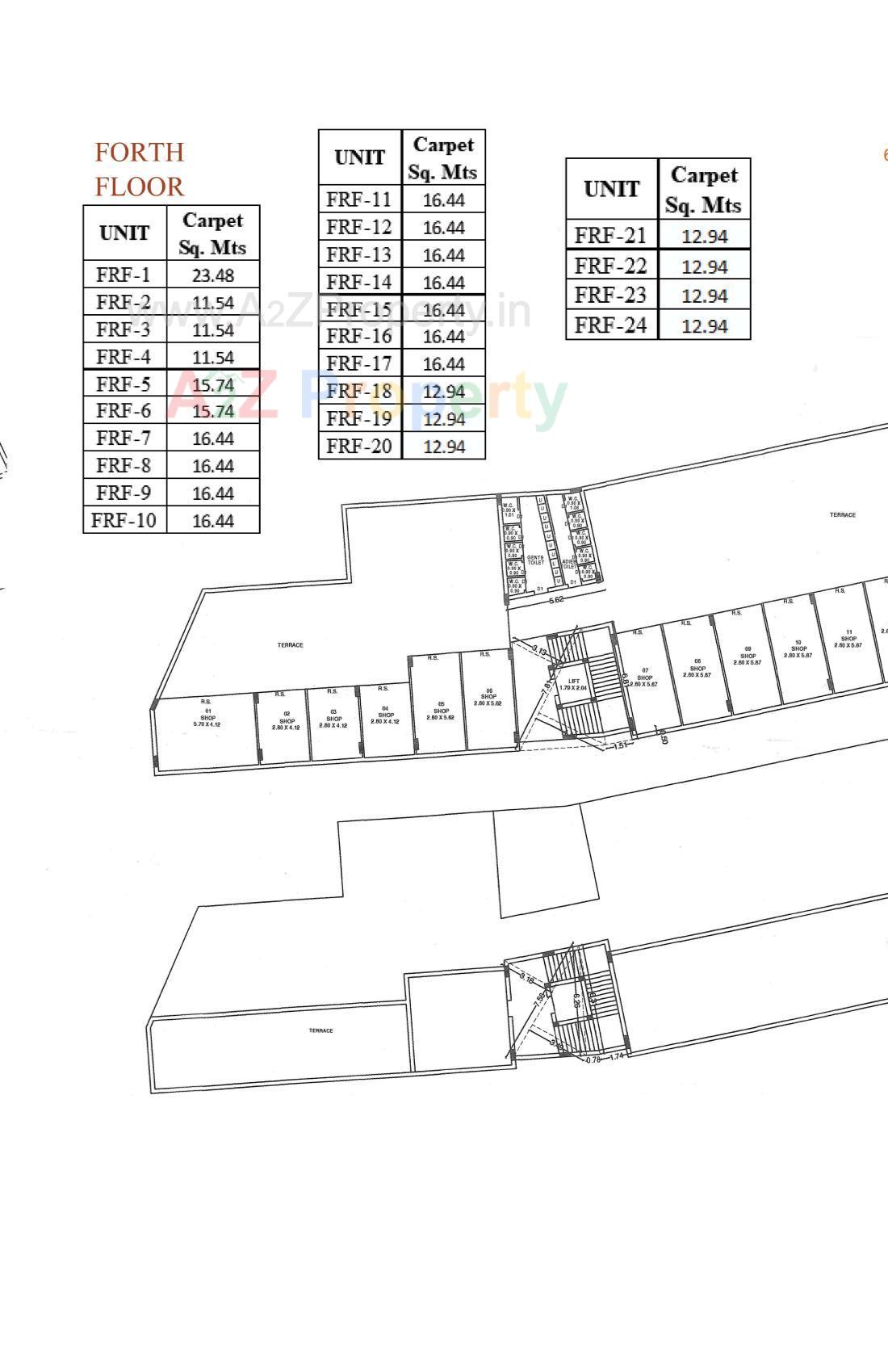 Layout of real estate project Rajkot Zaweri Bazar located at Rajkot, Rajkot, Gujarat