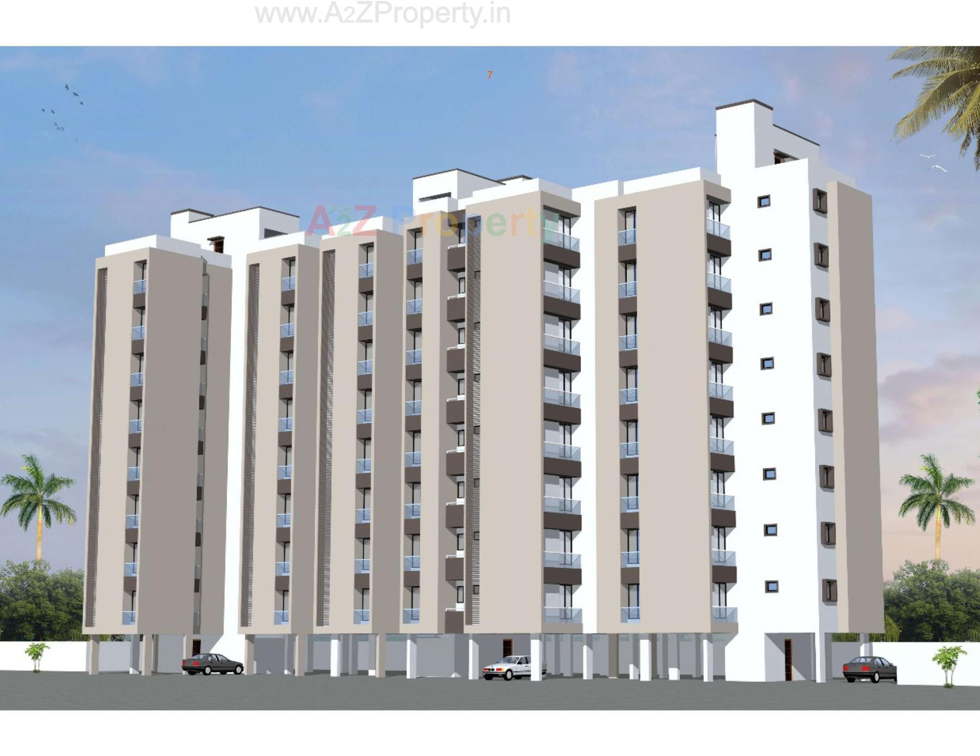 3D Elevation of real estate project Rajkot Zaweri Bazar located at Rajkot, Rajkot, Gujarat