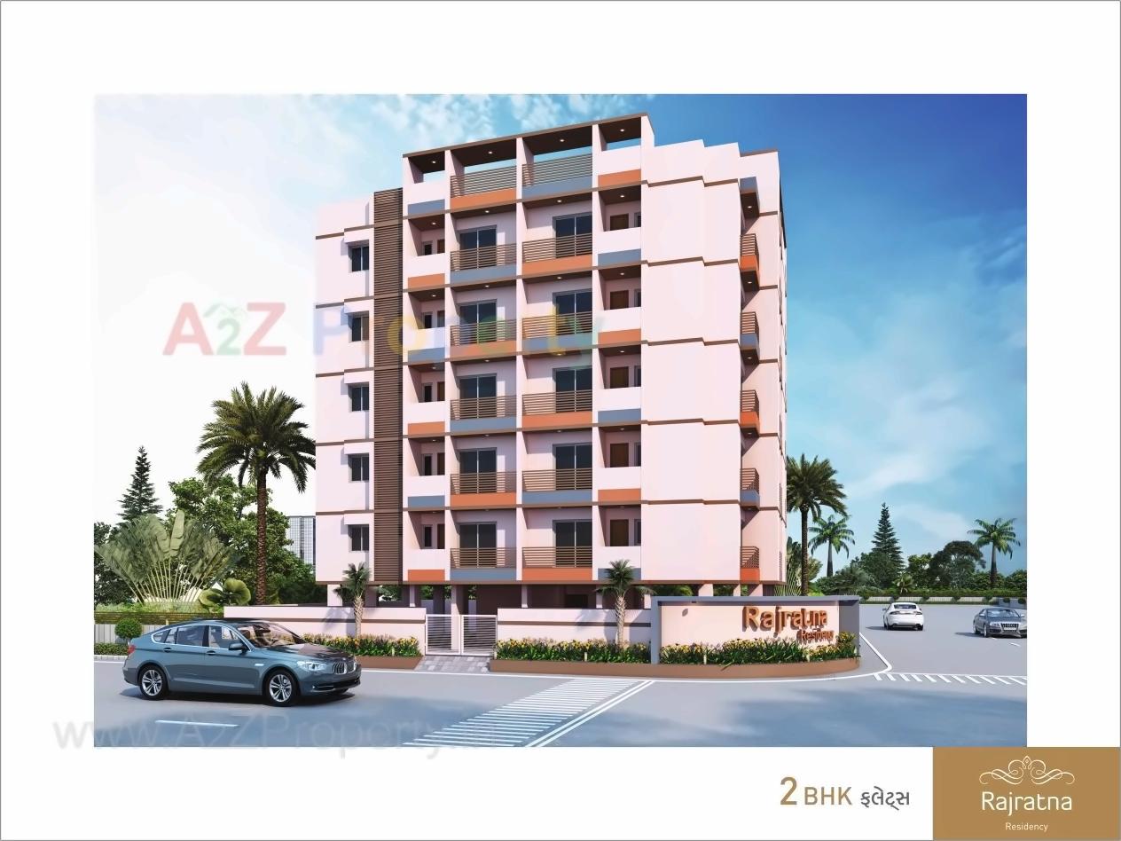 3D Elevation of real estate project Rajratna Residency located at Ghanteshwar, Rajkot, Gujarat