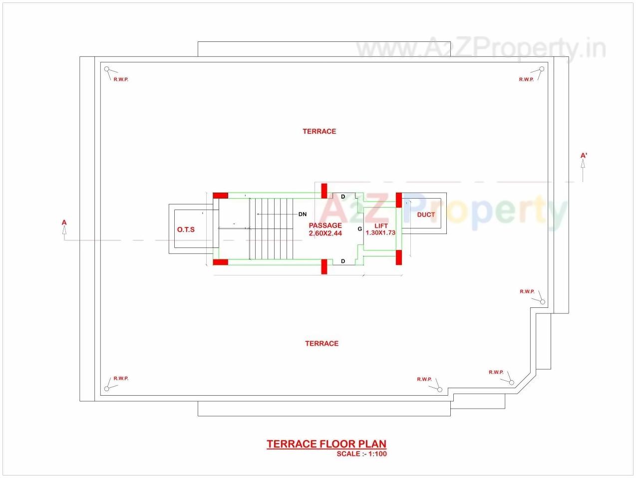 Layout of real estate project Rajratna Residency located at Ghanteshwar, Rajkot, Gujarat