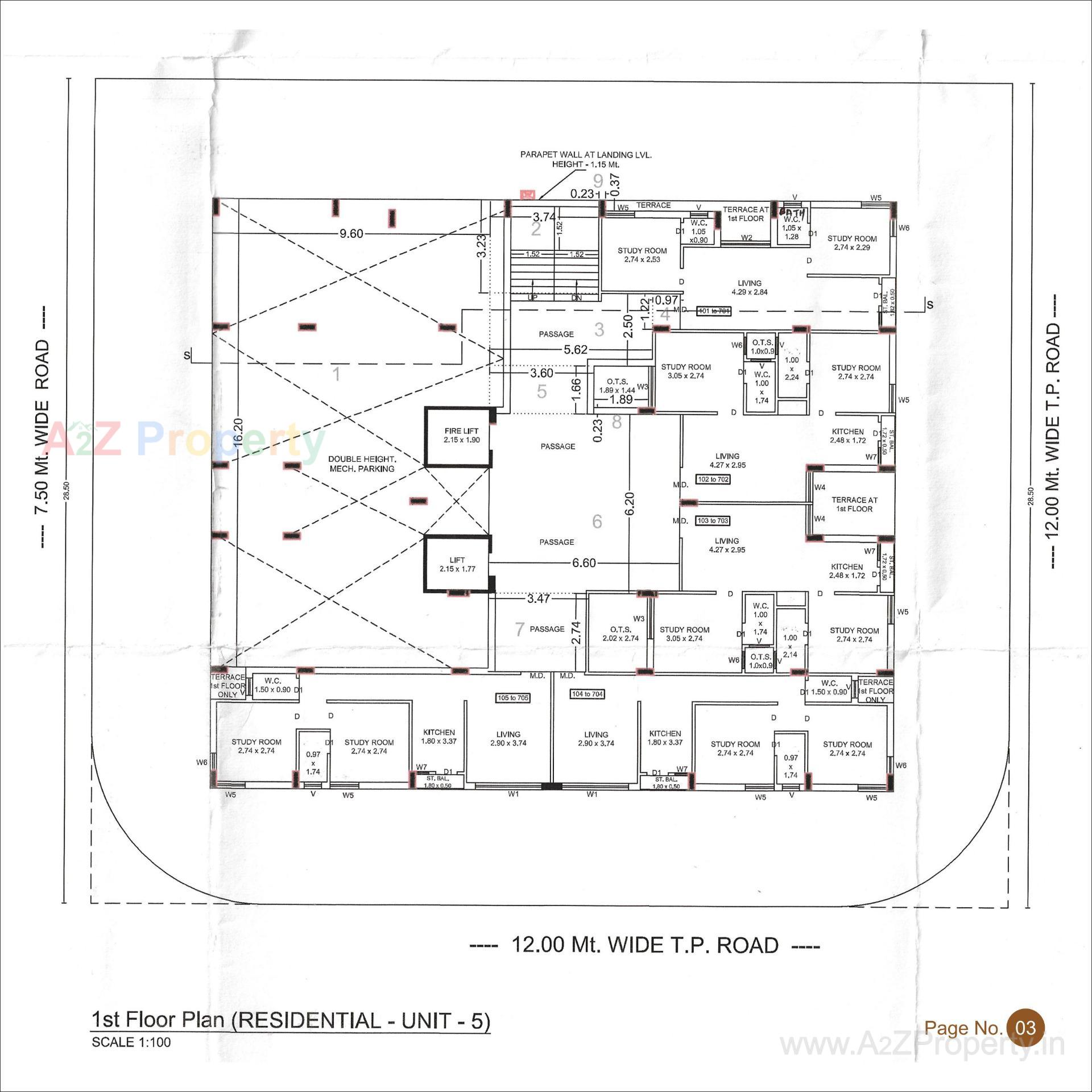 Layout of real estate project Rameshwar Heights located at Rajkot, Rajkot, Gujarat