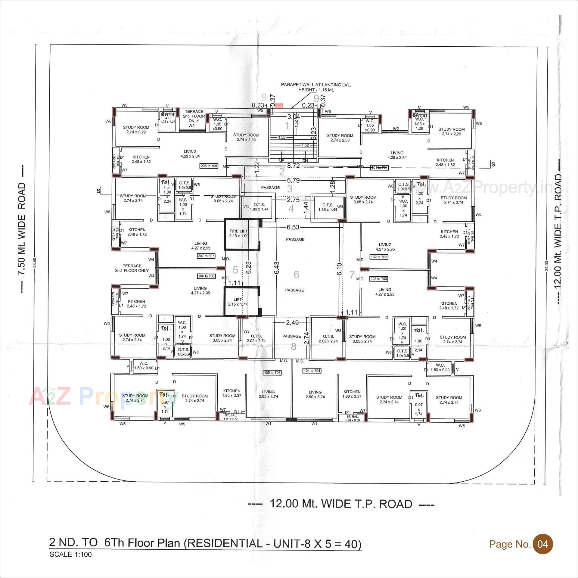 Layout of real estate project Rameshwar Heights located at Rajkot, Rajkot, Gujarat