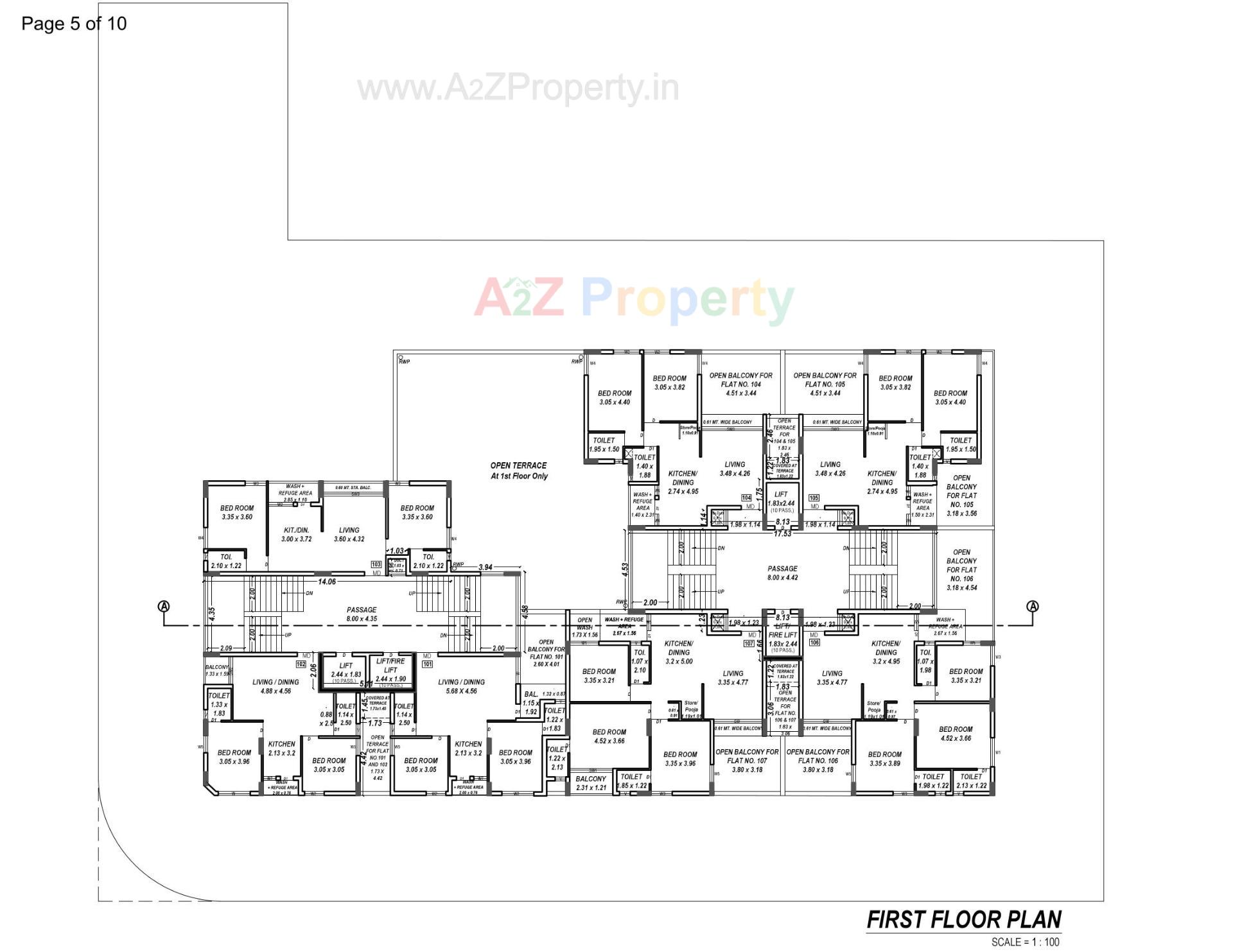 Layout of real estate project Rangmahol located at Vavdi, Rajkot, Gujarat