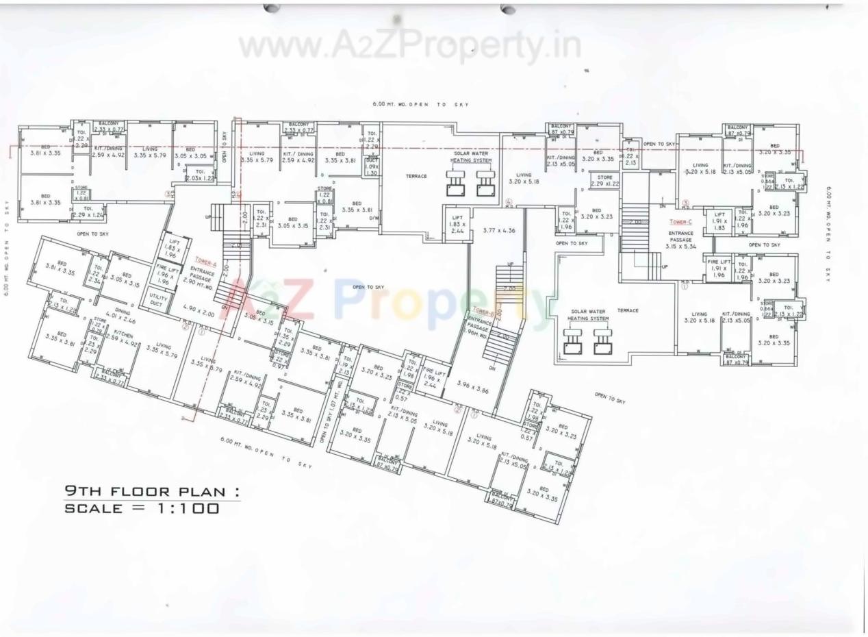 Layout of real estate project Rani Residency located at Raiya, Rajkot, Gujarat