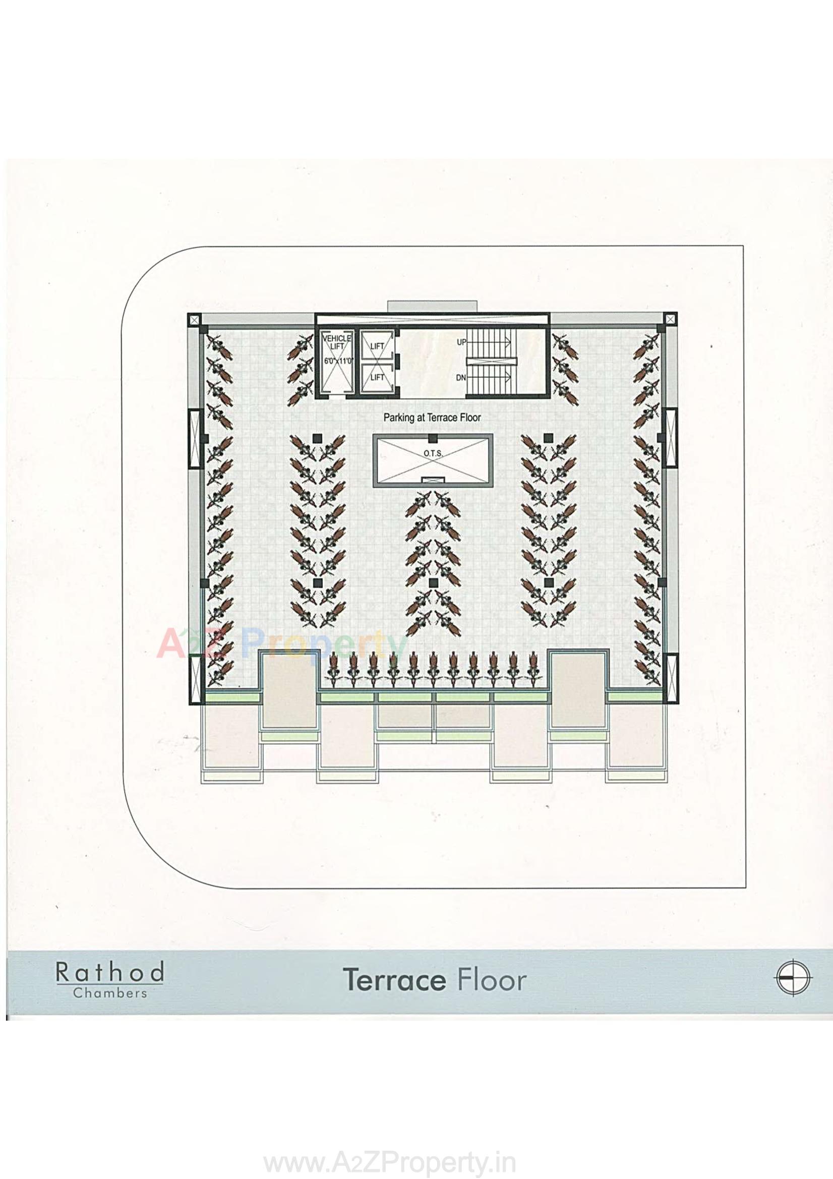 Layout of real estate project Rathod Chambers located at City, Rajkot, Gujarat