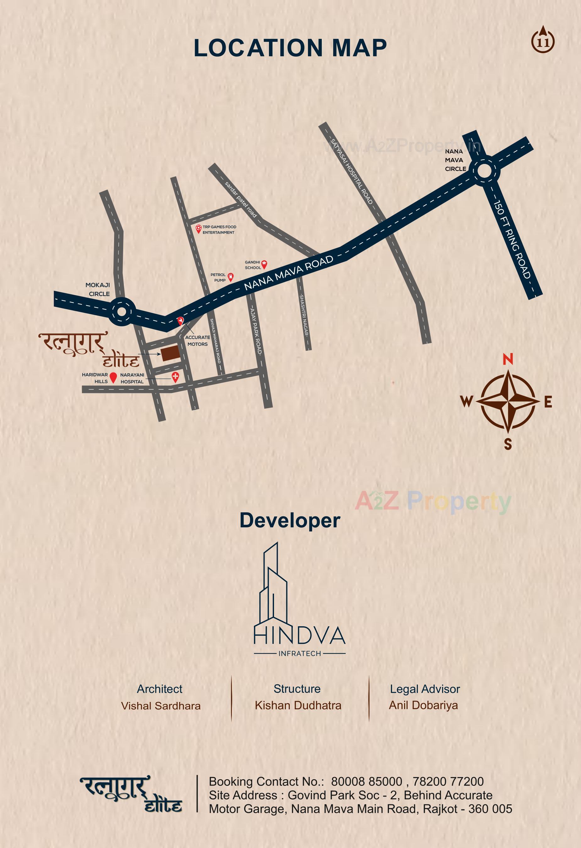  of real estate project Ratnagar Elite located at Nanamava, Rajkot, Gujarat