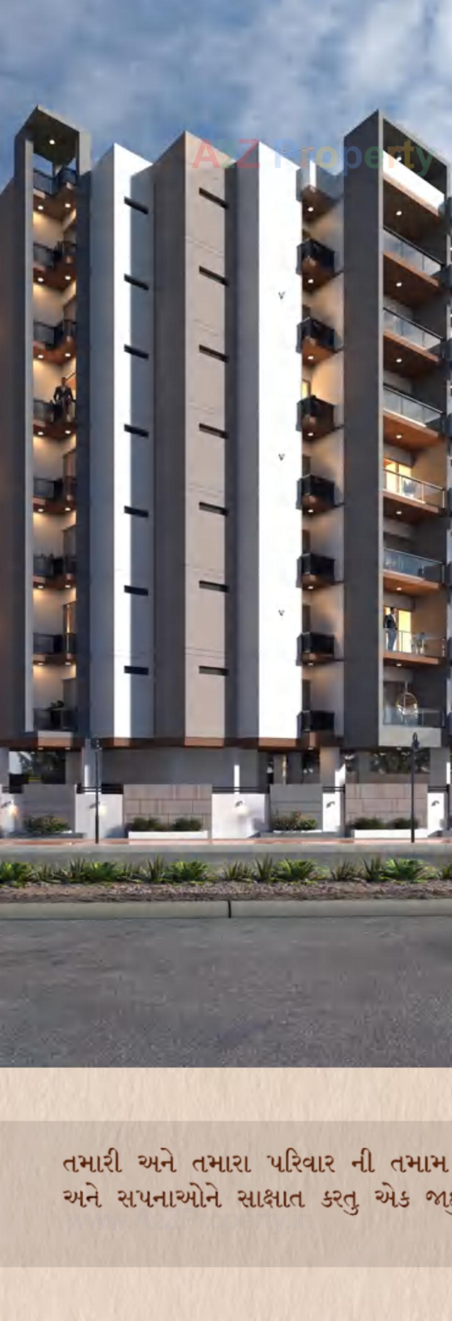 3D Elevation of real estate project Ratnagar Elite located at Nanamava, Rajkot, Gujarat