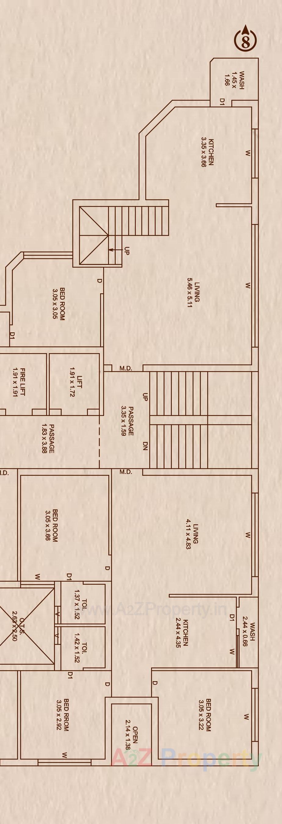 Layout of real estate project Ratnagar Elite located at Nanamava, Rajkot, Gujarat