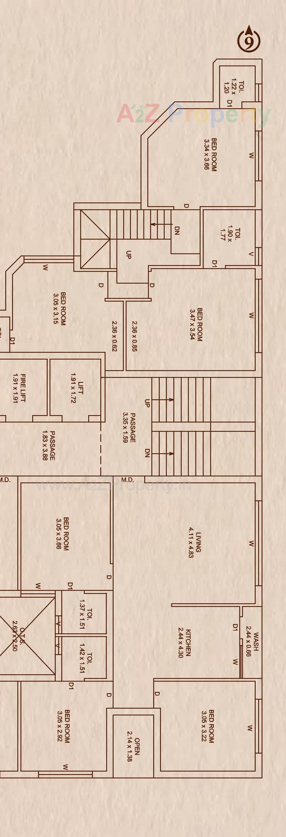 Layout of real estate project Ratnagar Elite located at Nanamava, Rajkot, Gujarat