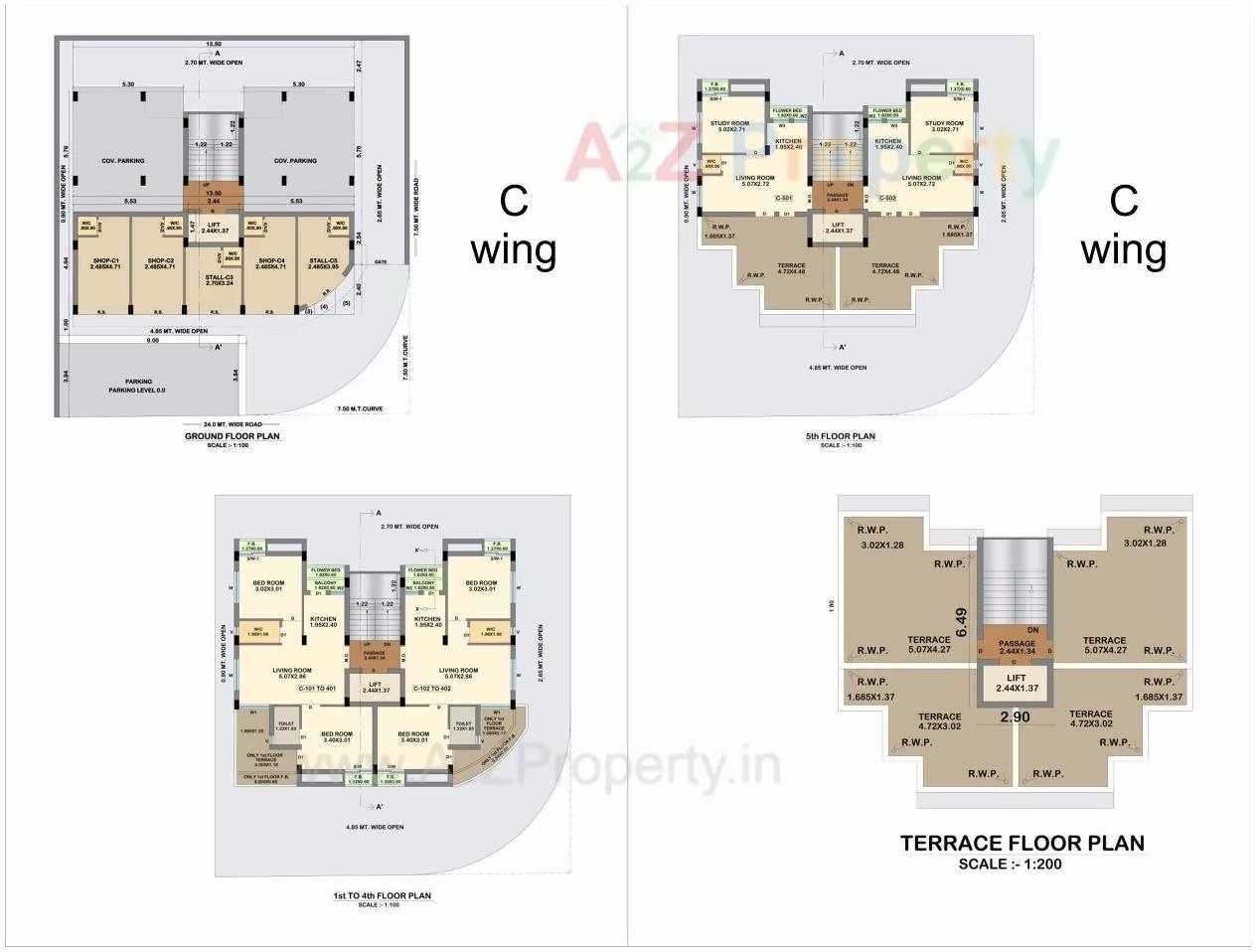 Layout of real estate project Ratnam City located at Ghanteshwar, Rajkot, Gujarat